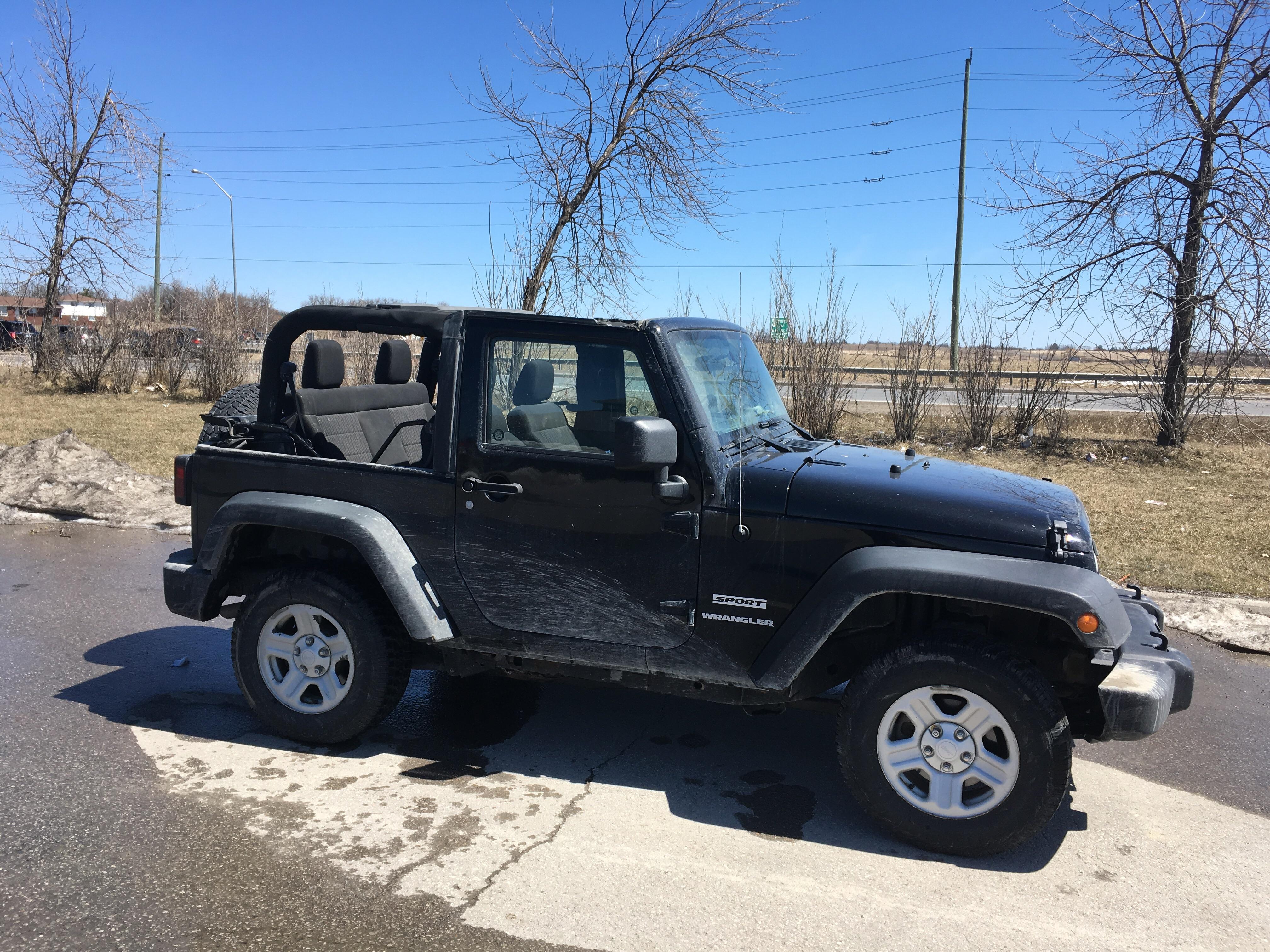 Finally warm enough to take the top down. r/Jeep