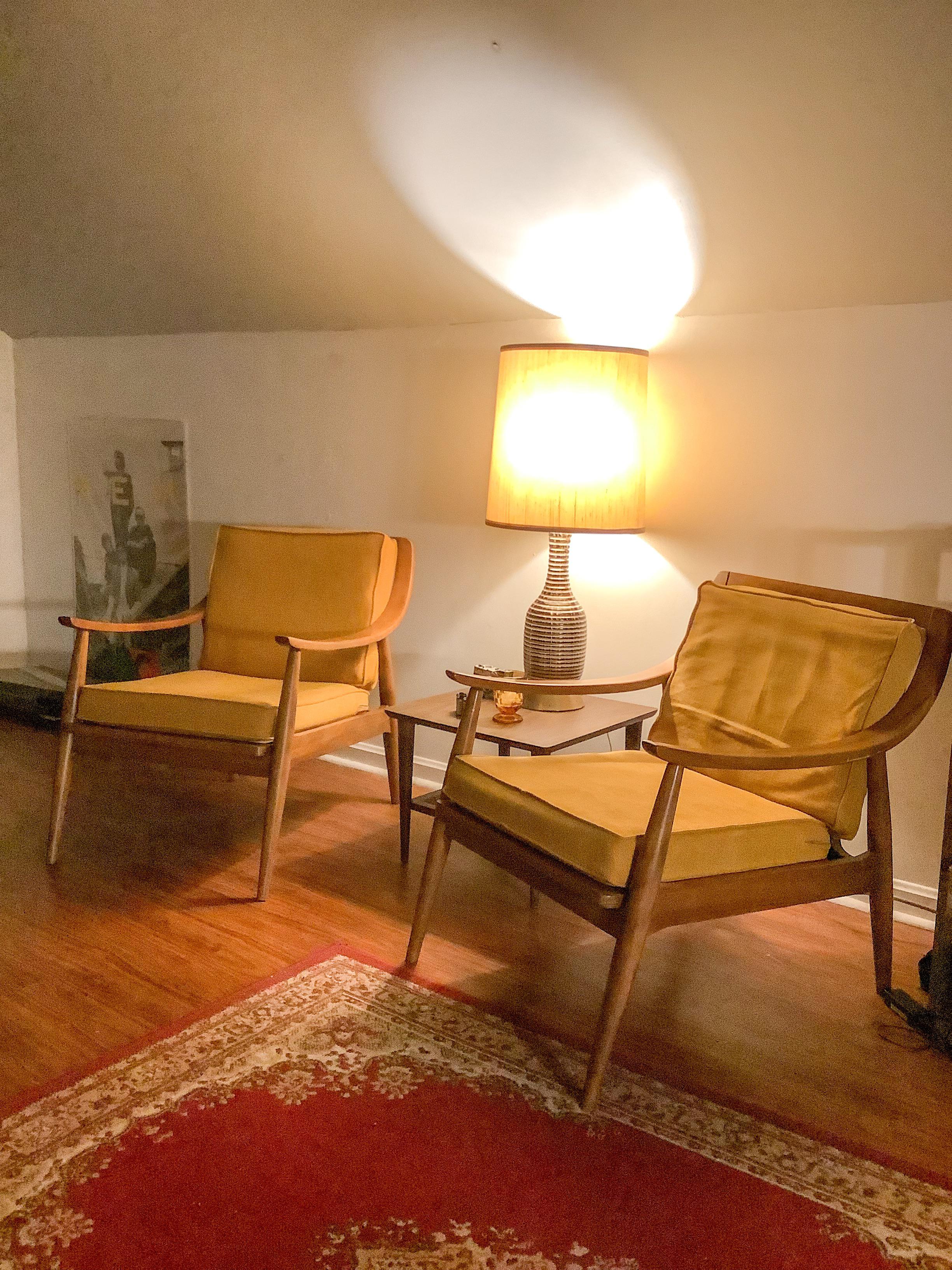 Got this pair of Tell City lounge chairs for less than 100, absolutely