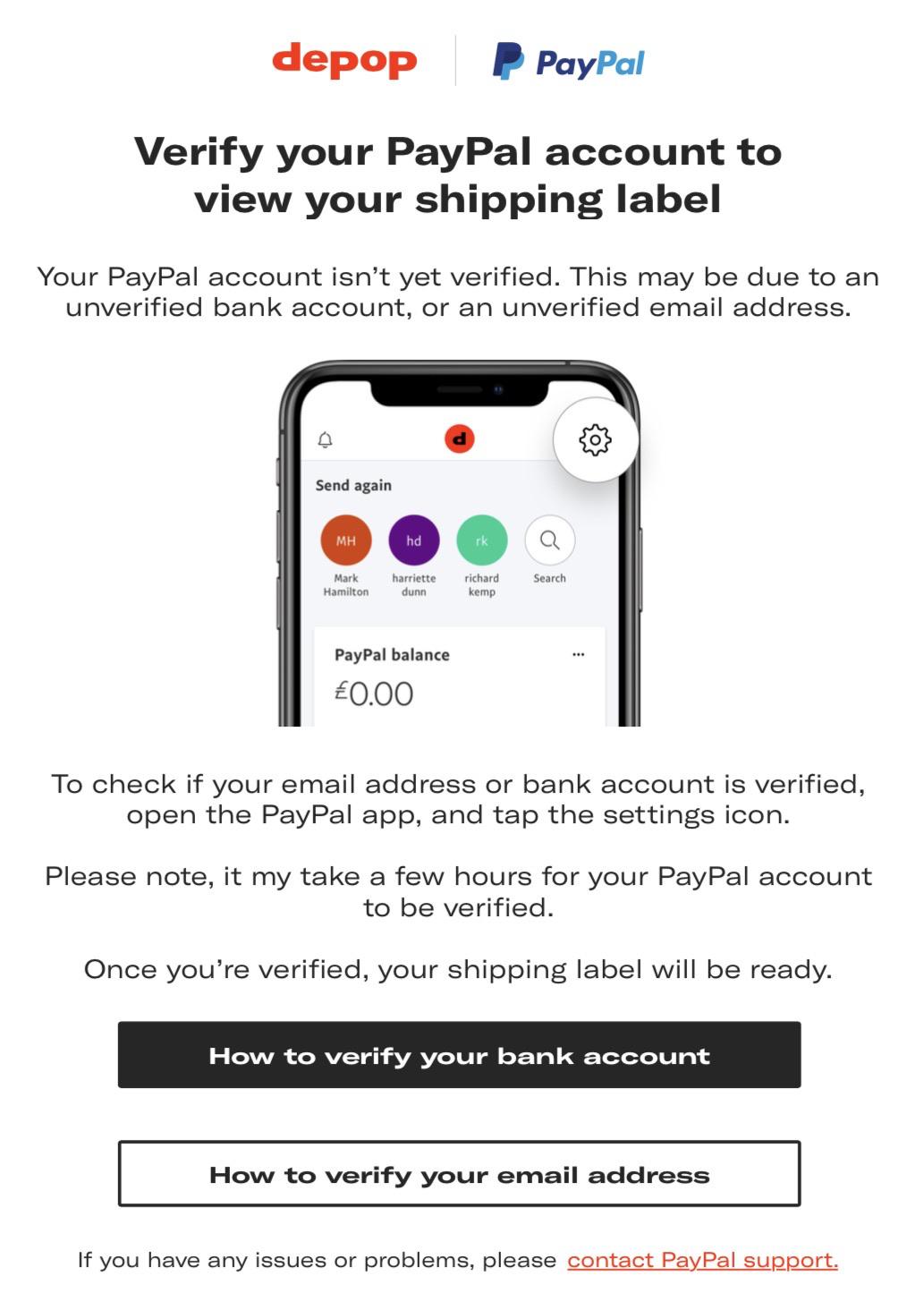 HELP!! I recently just set up my Depop on Monday and sold 2 items. The