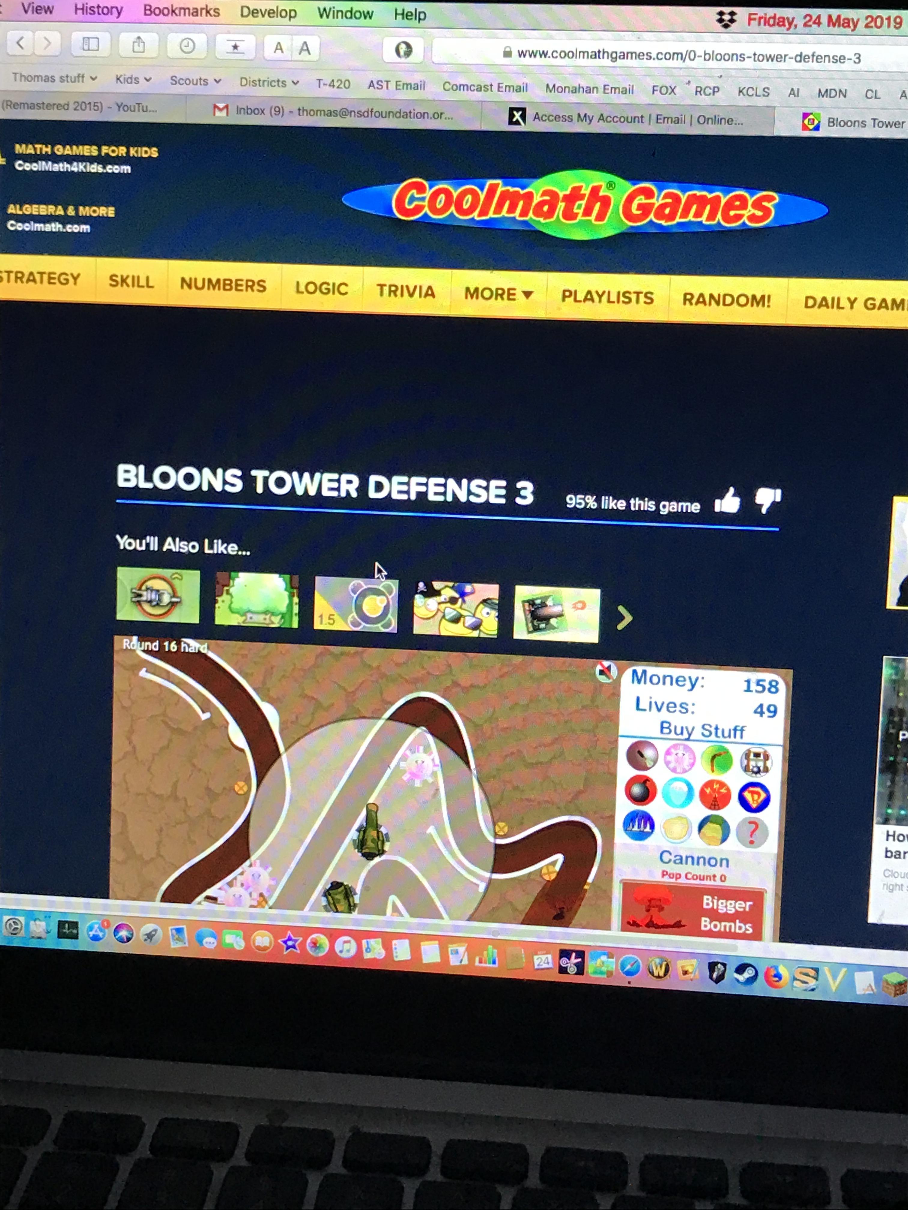 Bloons Tower Defense on Cool Math Games what everyone played in class