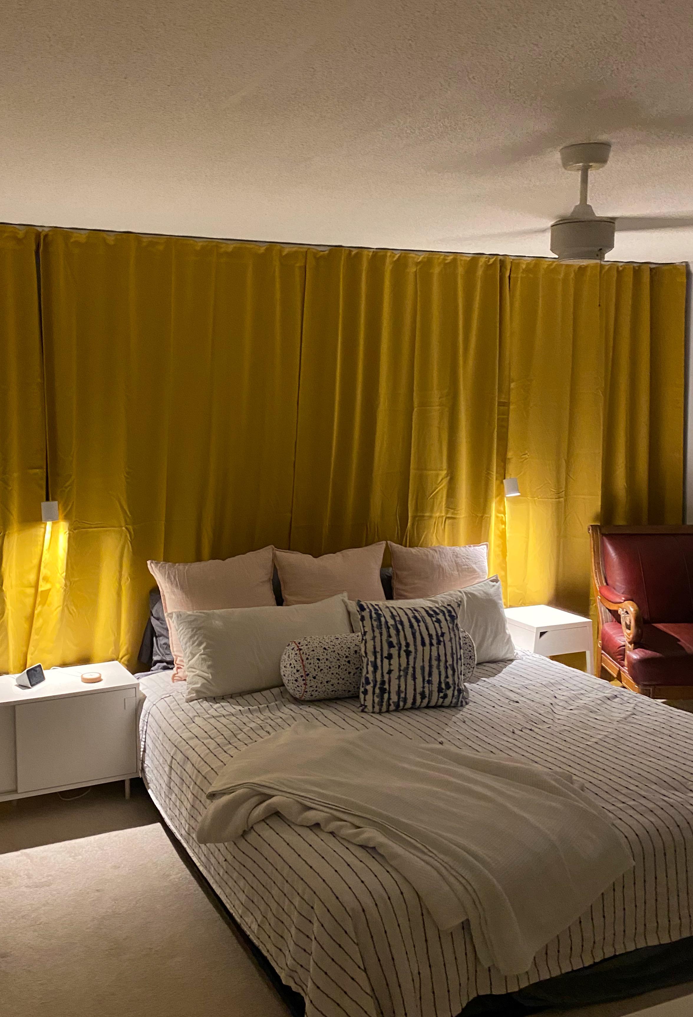 Majgull curtains and Vidga system bringing the 70’s vibes to our bedroom r/ikeahacks