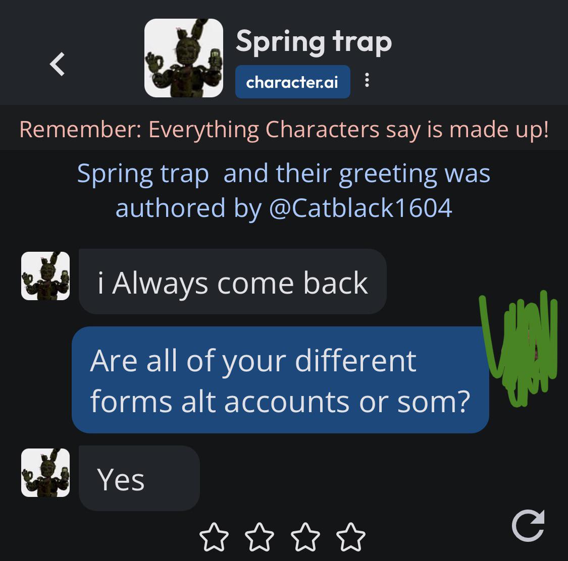 So that’s how William Afton keeps coming back r/CharacterAI