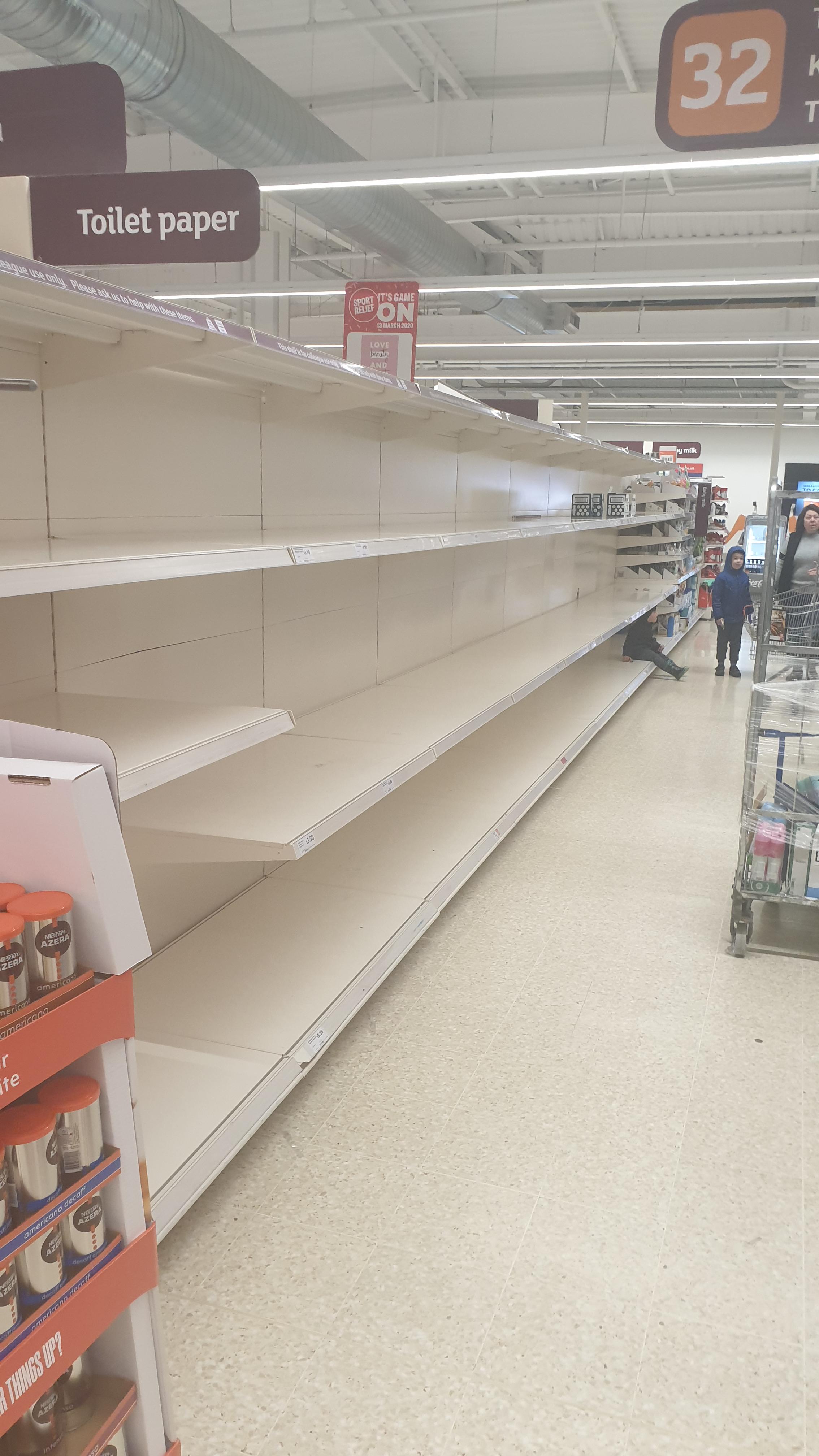 Panic Buying Toilet Paper in England... r/Wellthatsucks