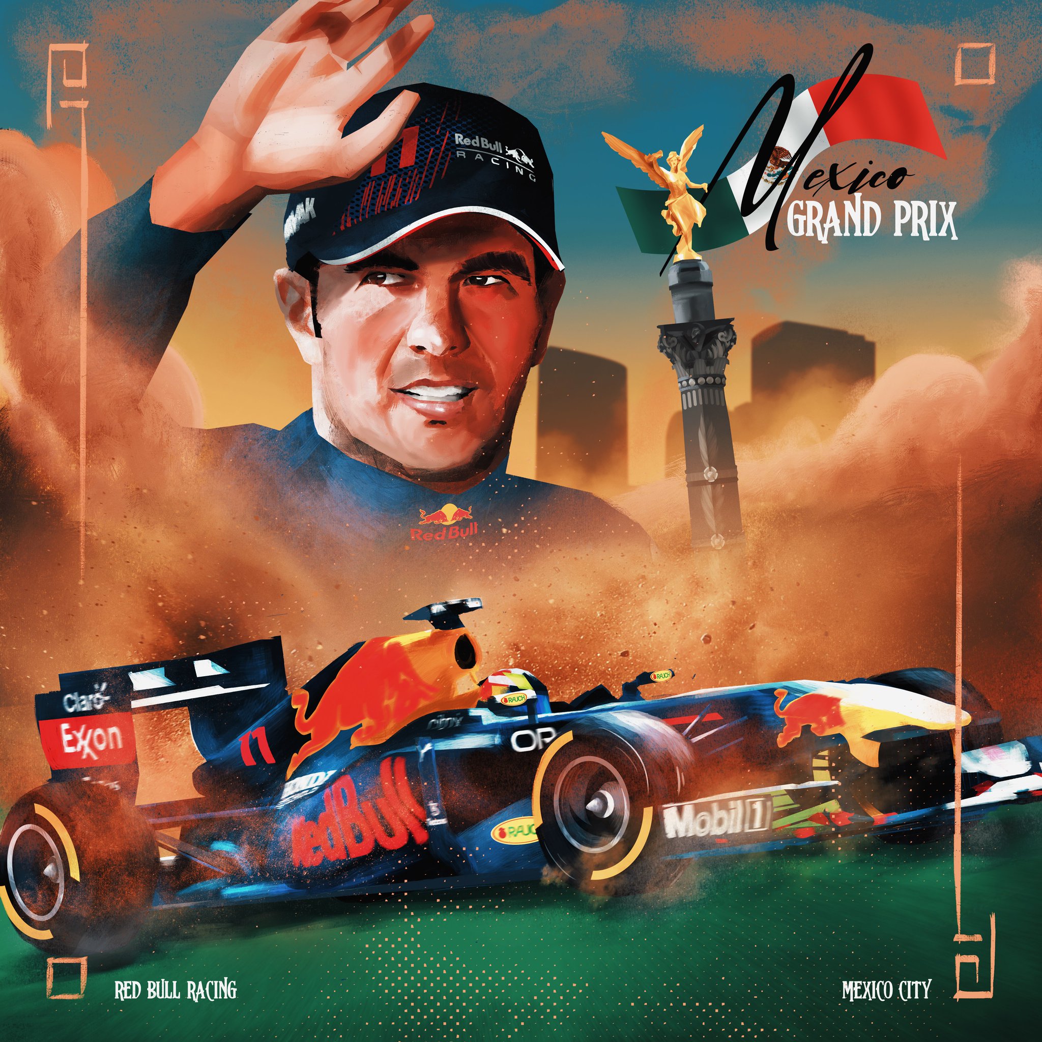 Red Bull's poster for Mexico GP 2021 r/Formula1posters