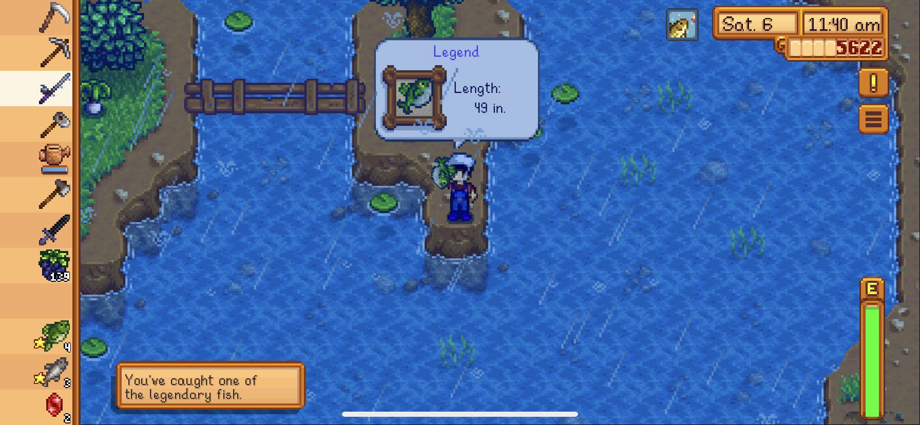 Stardew valley mobile legend fish caught spring year 2 r/StardewValley