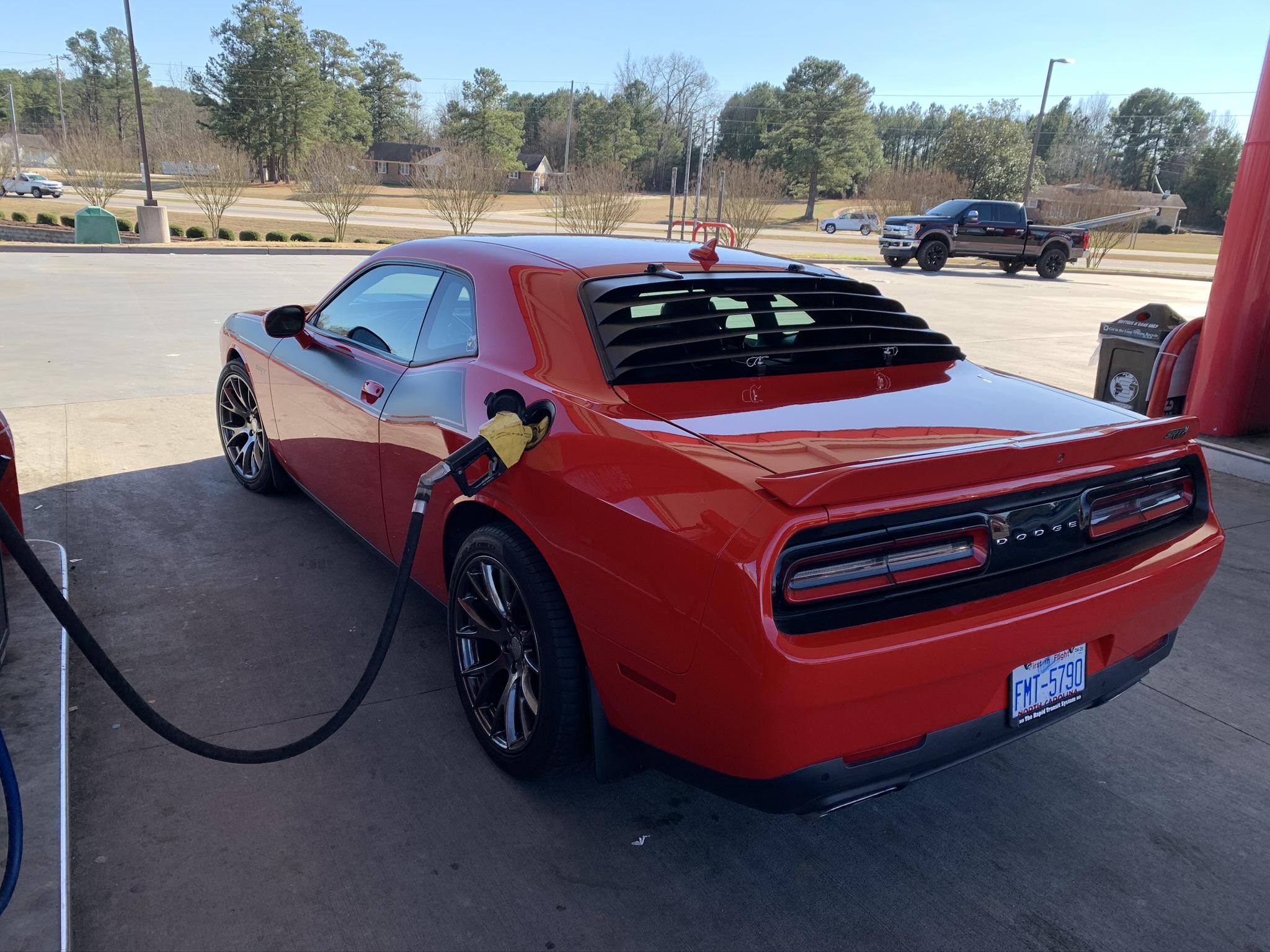 Fueling up again with e85 for extra power, stock 392 / 485 hp stock