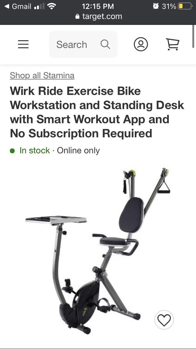 Exercise bike workstation r/fitness_daily