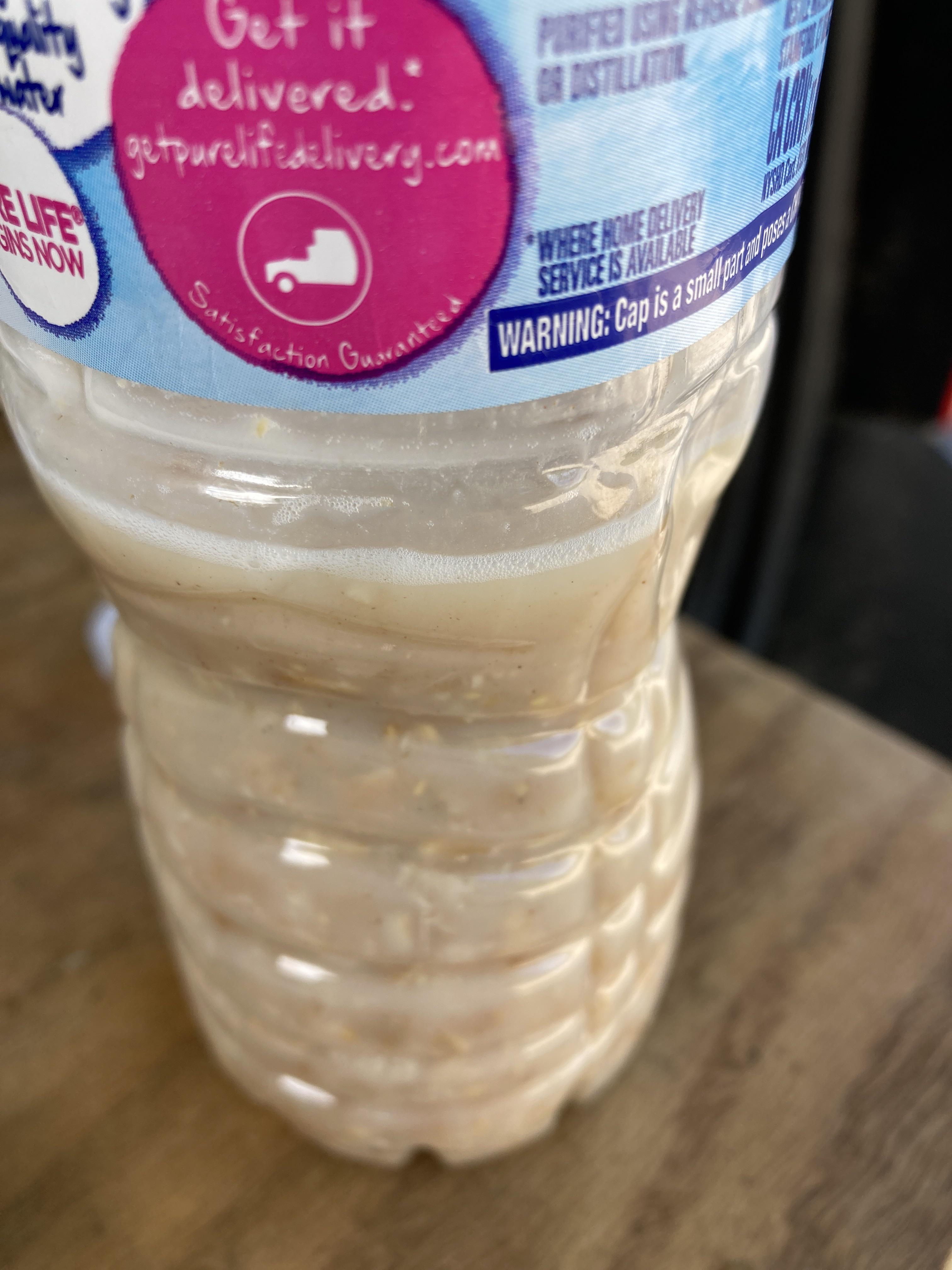 You can add packets of oats to a water bottle let it sit for like 10