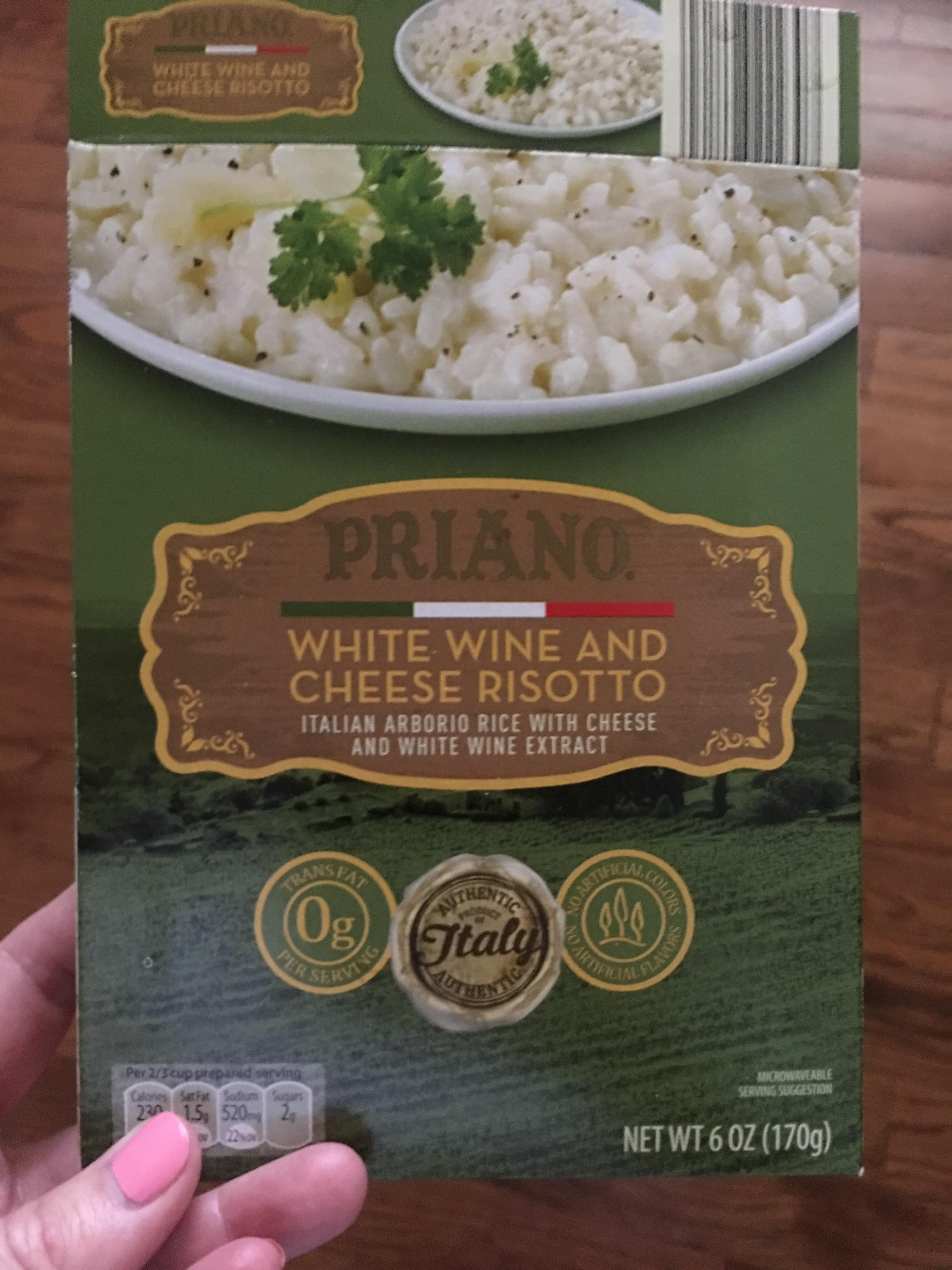 Added Aldi frozen shrimp, parm, butter and parsley. Quick and delicious