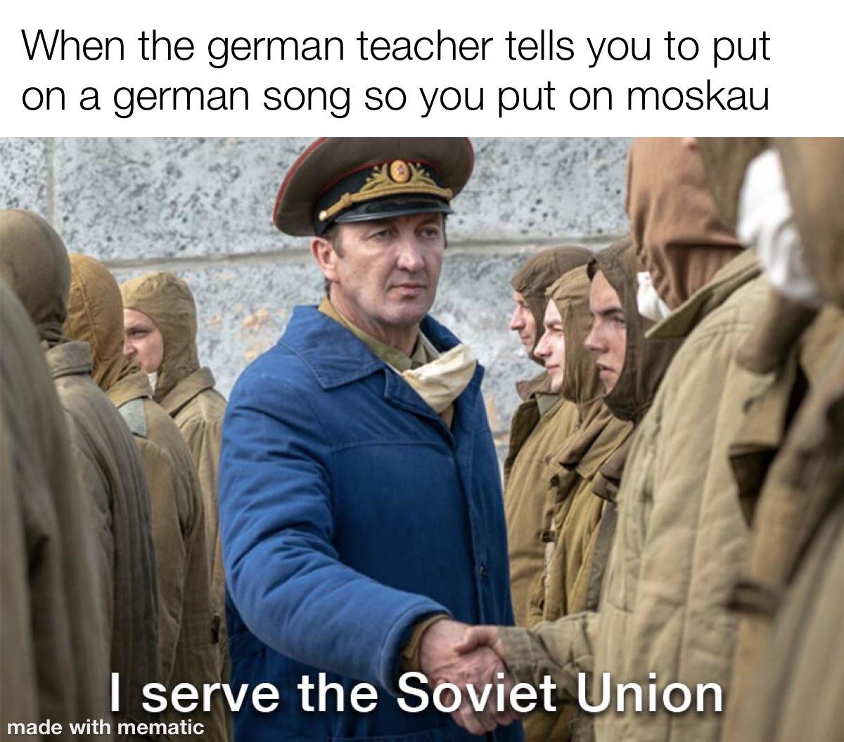 It is a german song with german lyrics CommunismMemes
