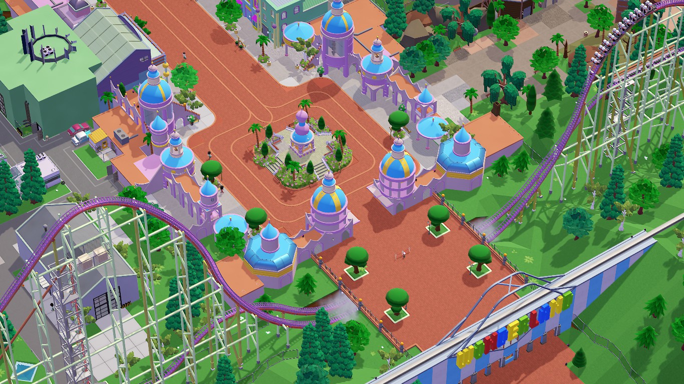 My new Wonderland park entrance r/ThemeParkitect