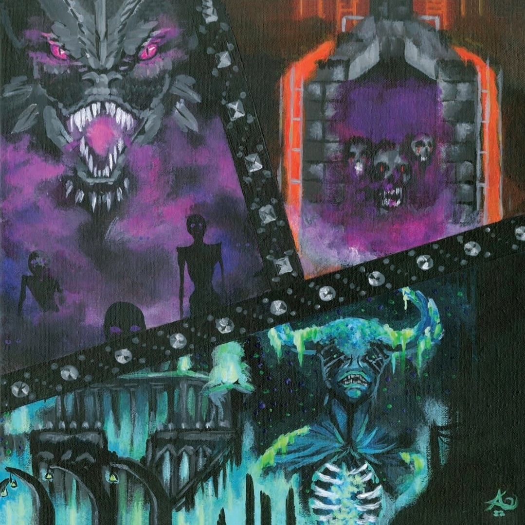 my minecraft but scary painting Minecraft