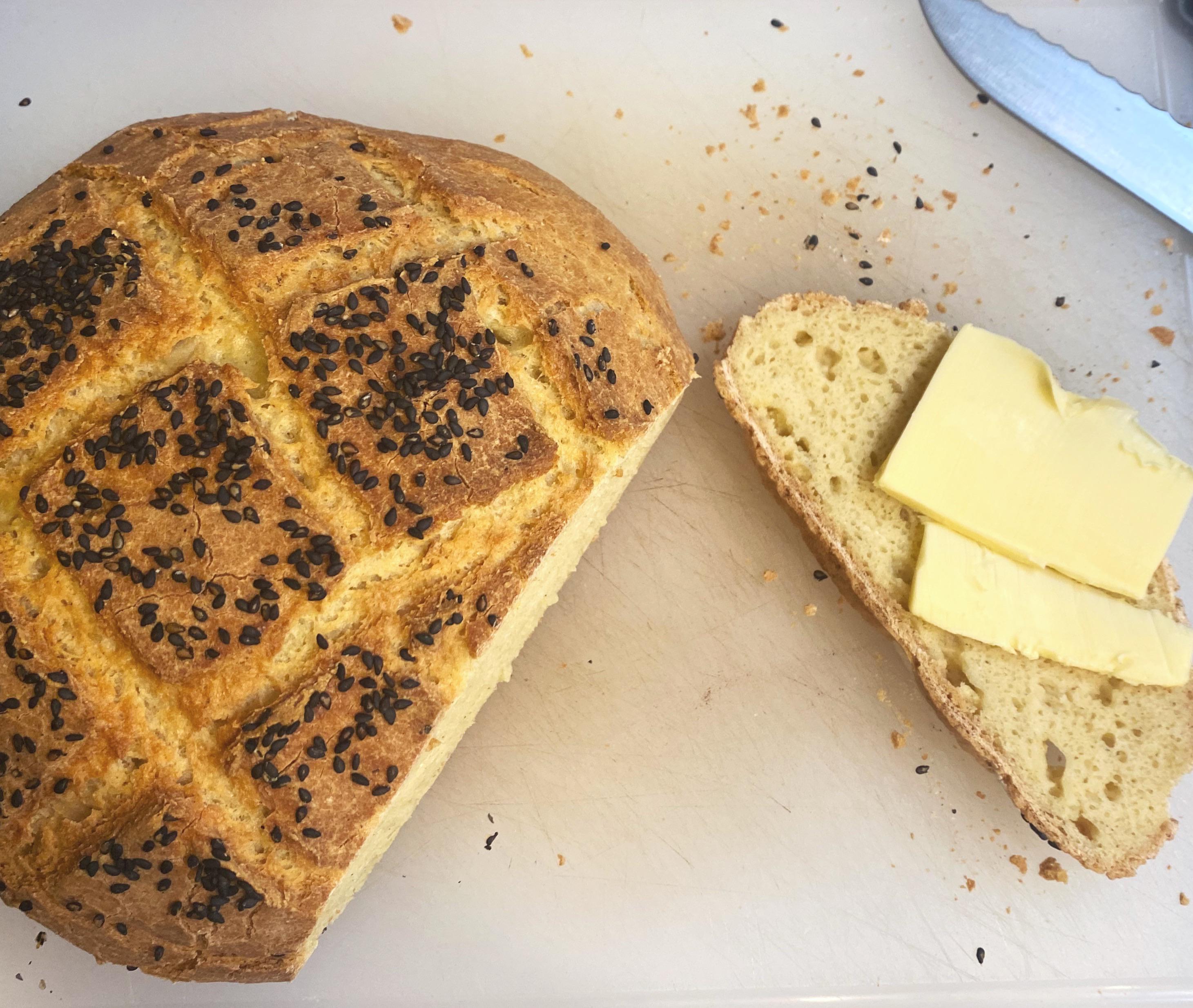 My gluten free sourdough actually has little holes! Like a real bread