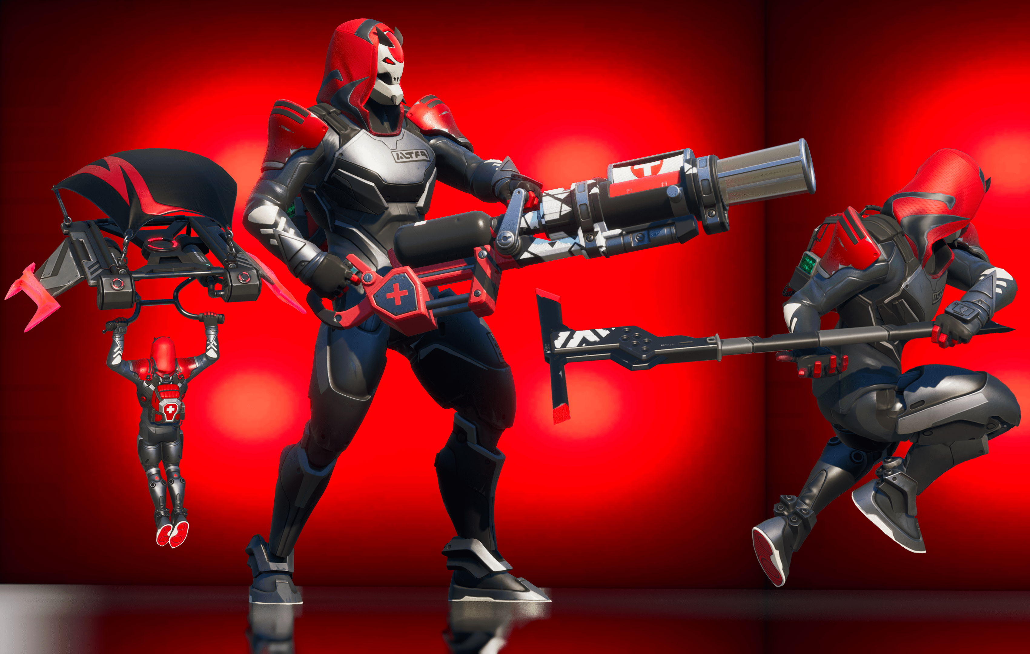 Team Rumble Trooper [Vendetta (Stage 4, Dark Grey, Red) + Antidote