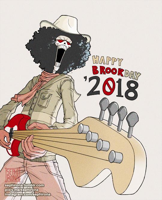 I drew a birthday Brook. Happy Brookday '2018! r/OnePiece