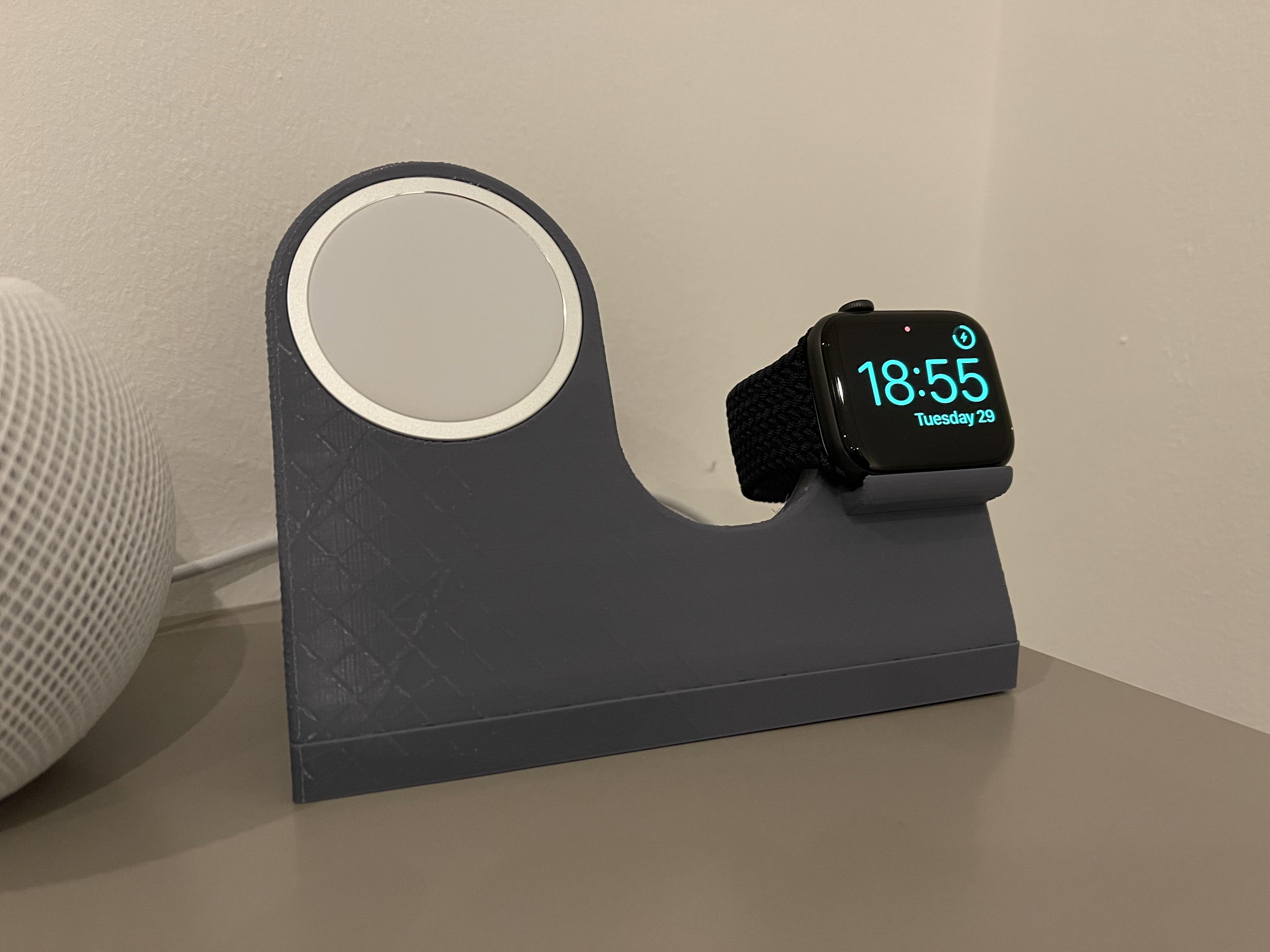 MagSafe iPhone and Apple Watch 3D printed stand with Ender3v2 r/ender3