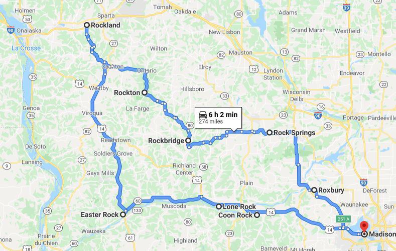 a rocky road trip thru the driftless region to see the fall colors 🚗🔰🍂