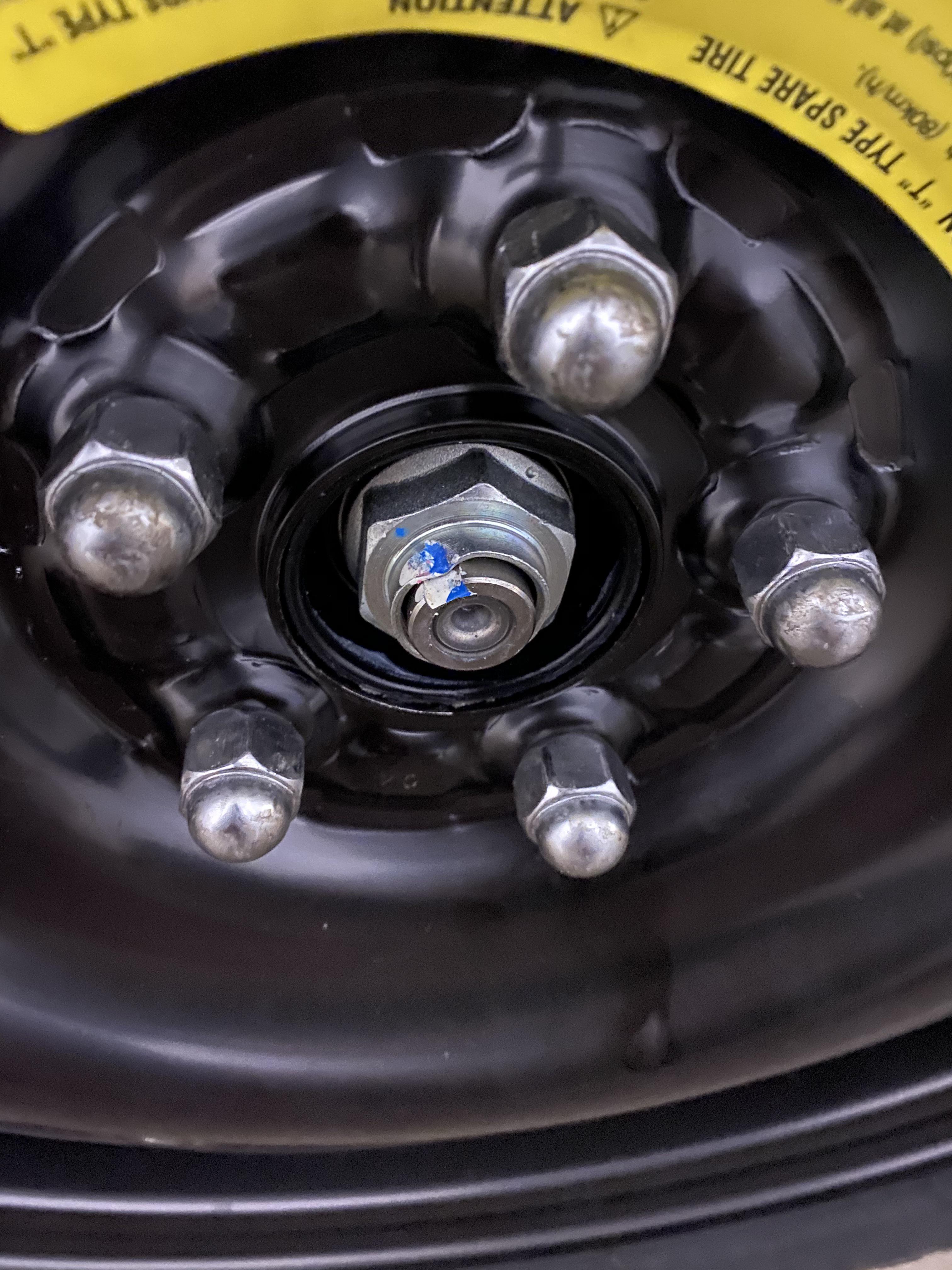 Noticed this when changing to my spare.. worth telling the dealership