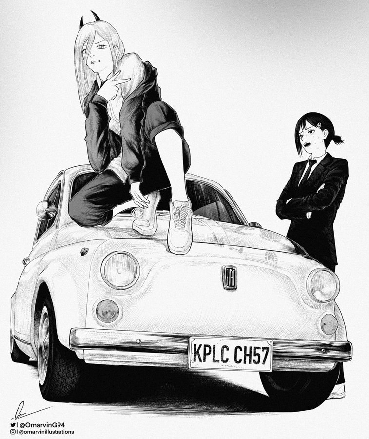 Kobeni's car best "girl" (by OmarvinG94) r/ChainsawMan