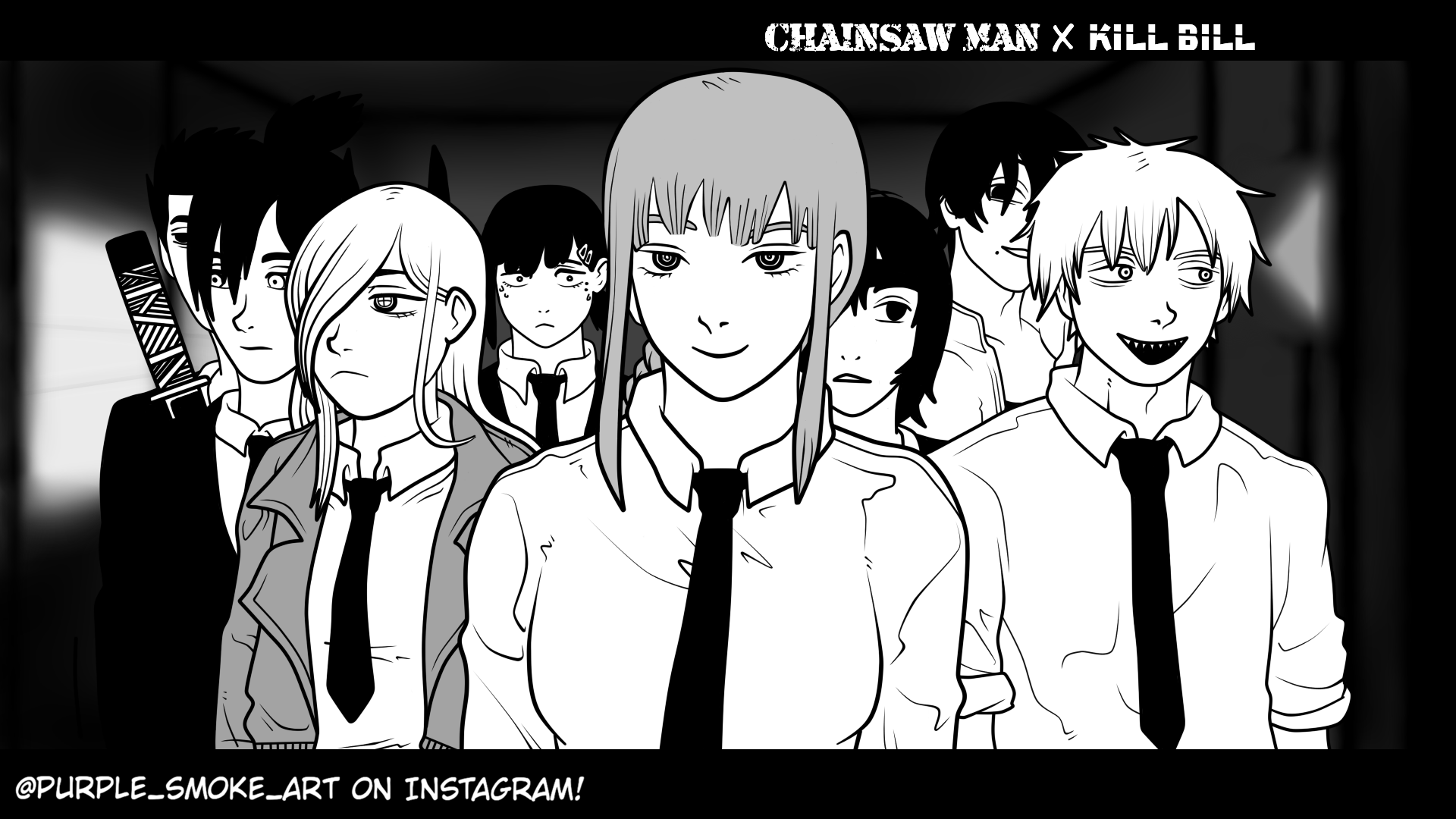 [Fanart] CHAINSAW MAN X KILL BILL (1/6) r/ChainsawMan