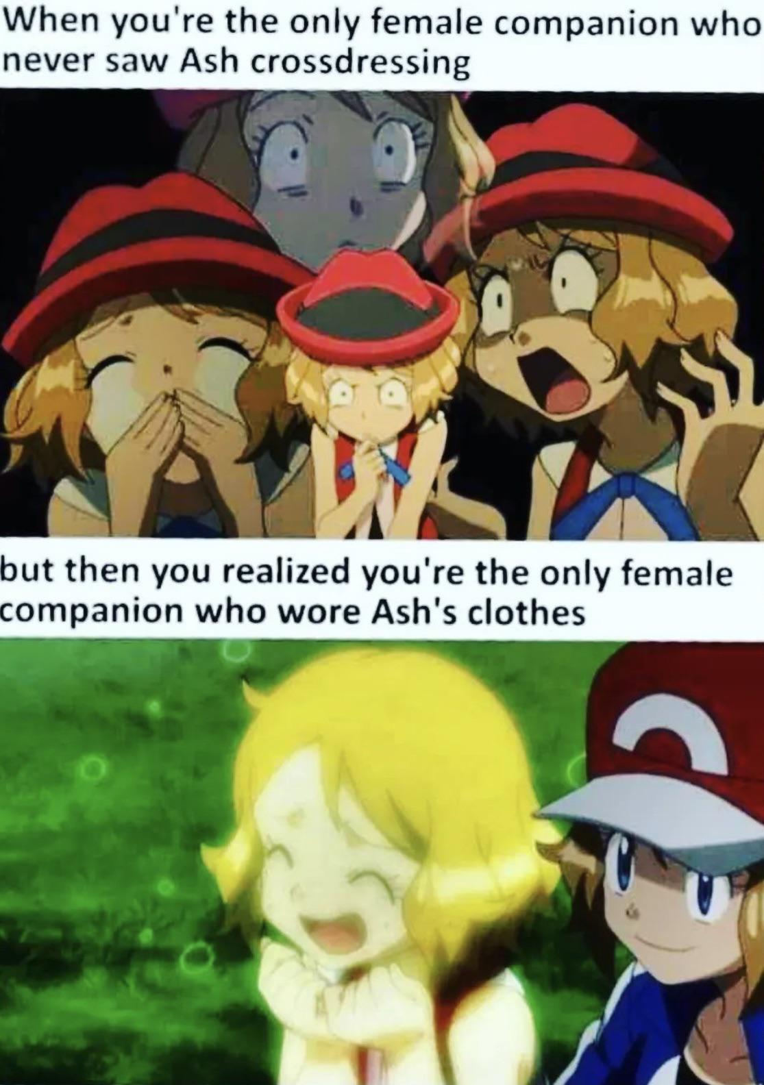 Serena also only female companion who never felt the wrath of pikachu