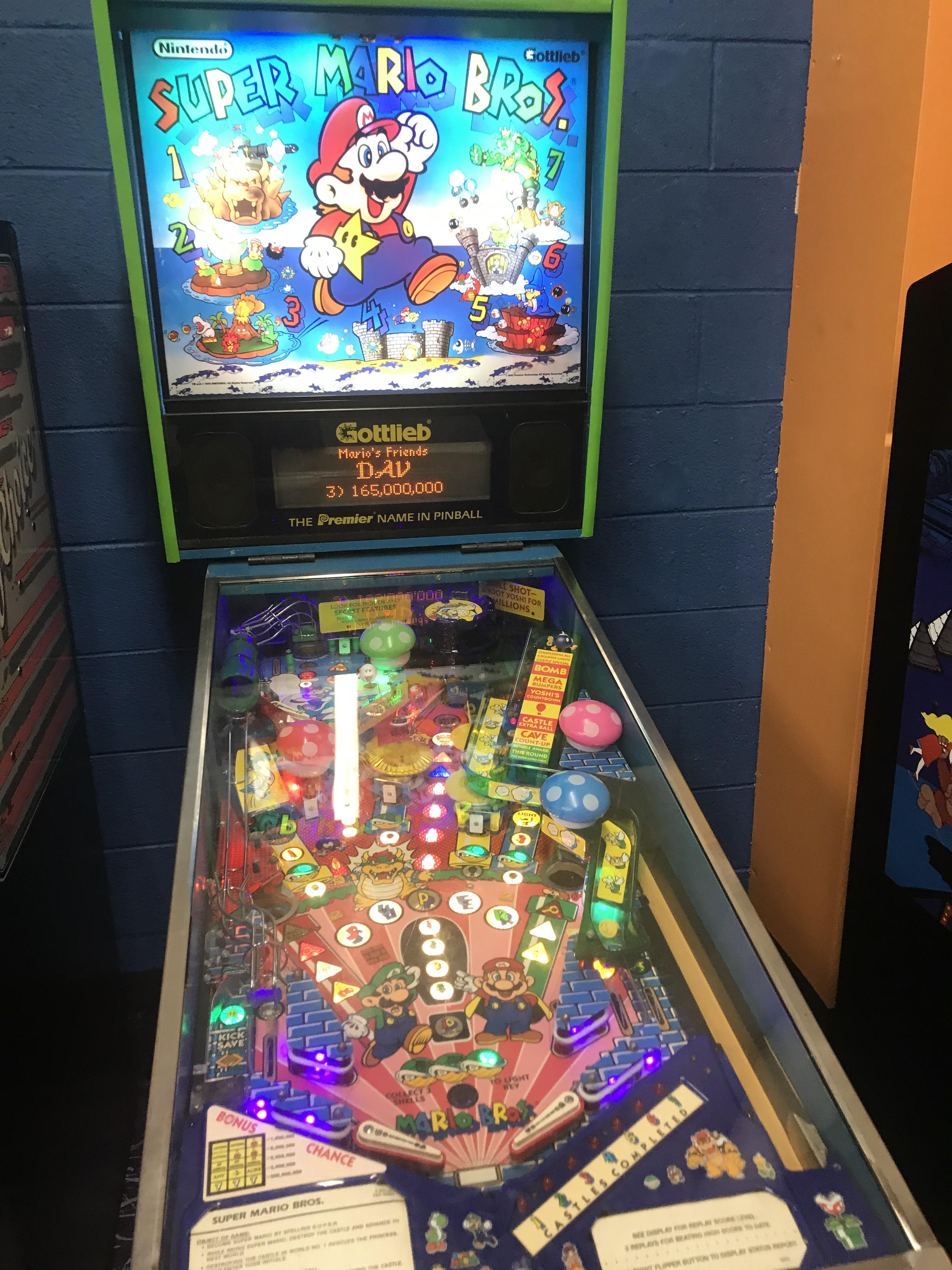 Saw this sweet pinball machine at the place we had my daughters bday
