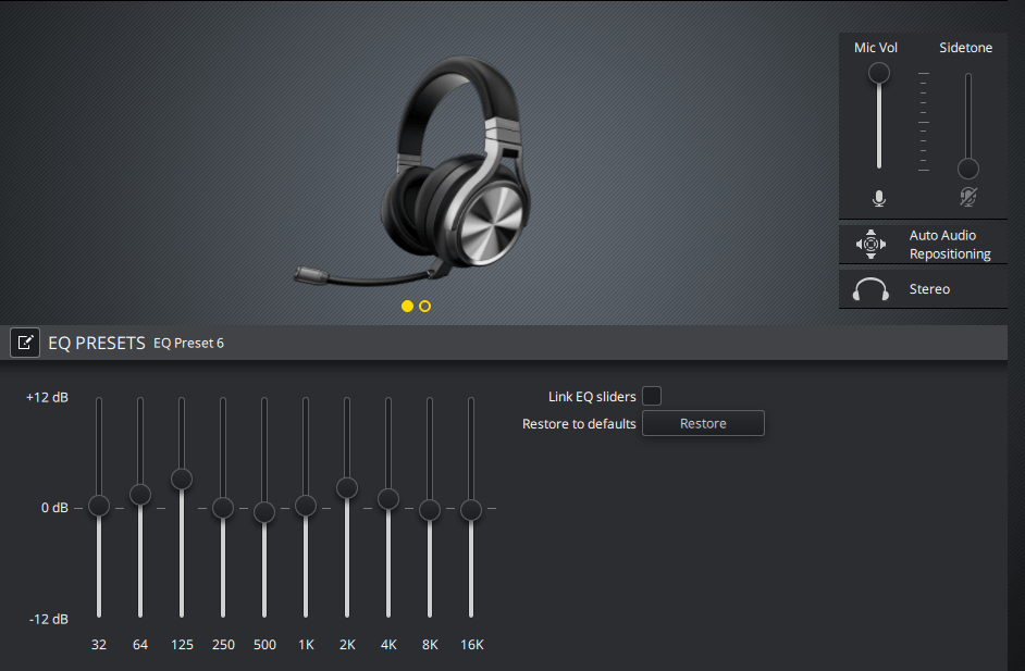 Corsair Virtuoso EQ Bass Boost r/Corsair