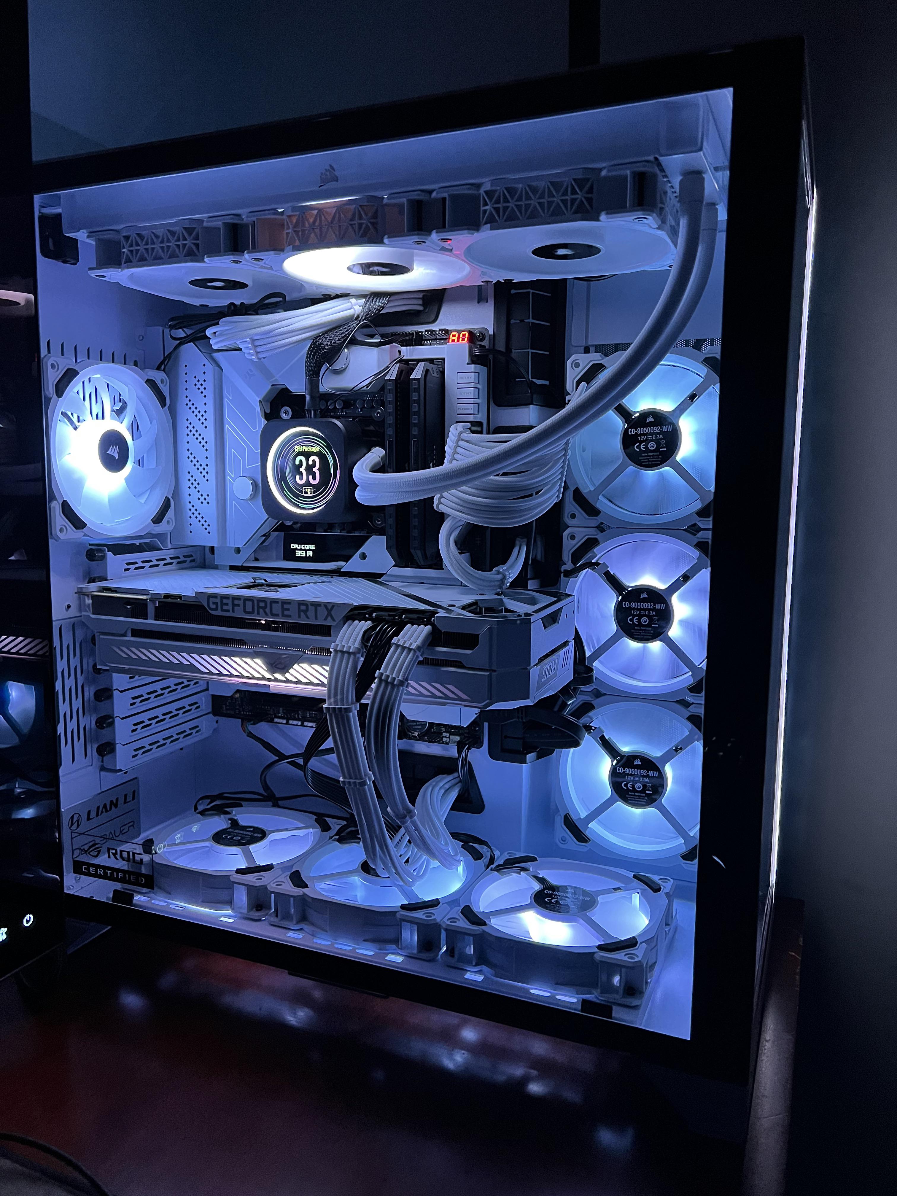 Finally done with my Build. ASUS ROG Strix GeForce RTX 3090, Intel Core