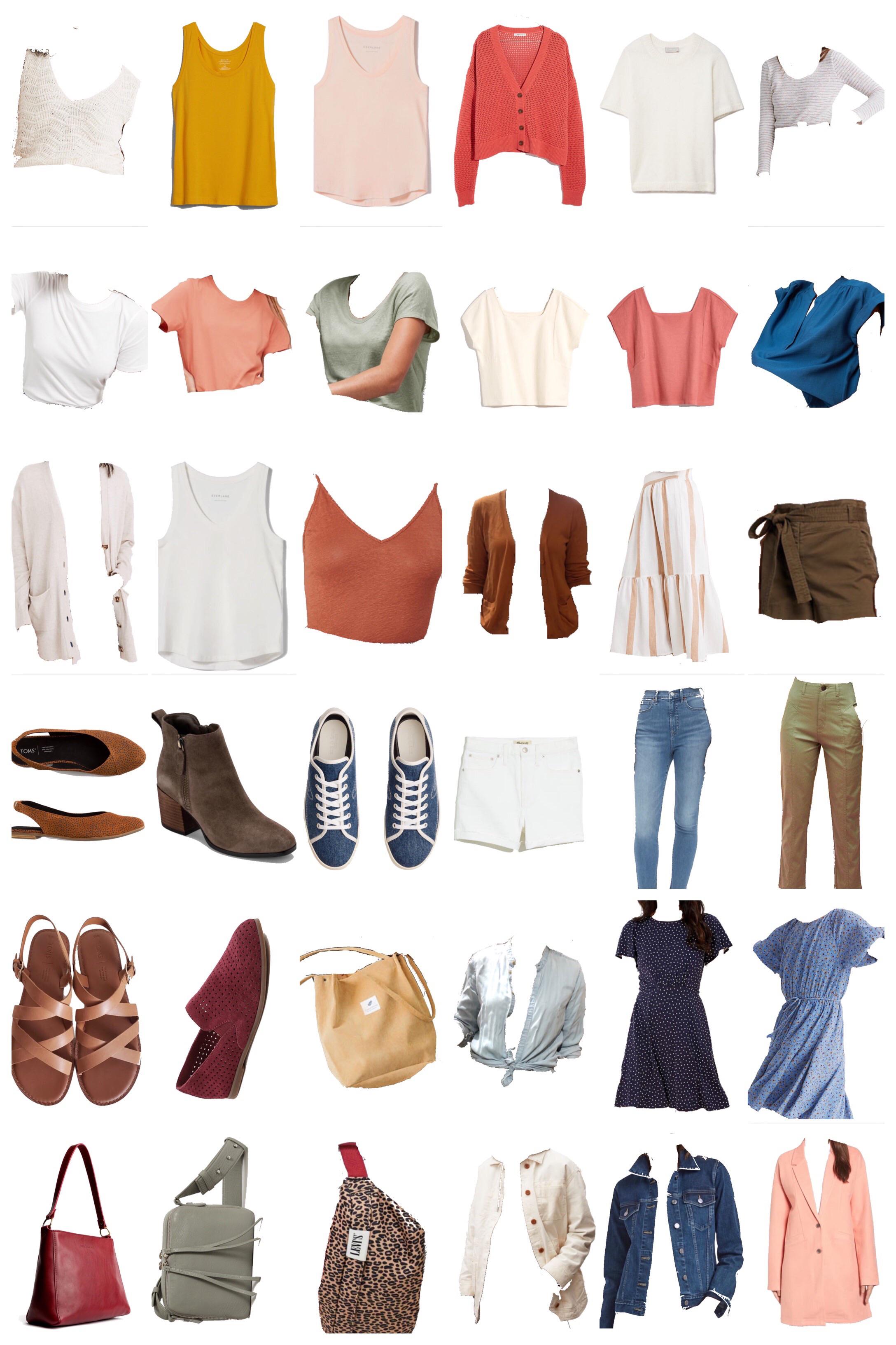 Spring 2021 capsule wardrobe (details in comments) r/capsulewardrobe
