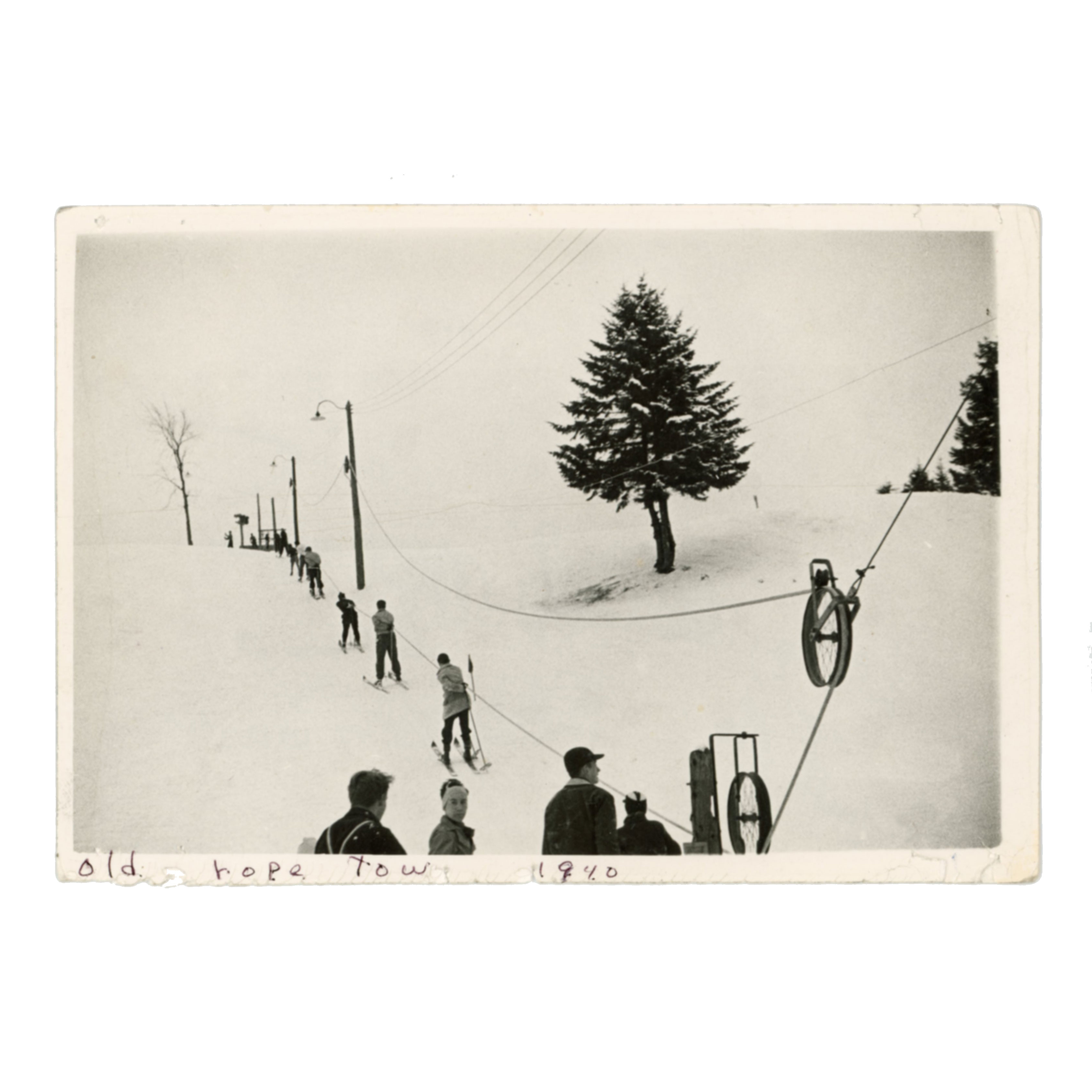 This is the first Lyndon Outing Club rope tow constructed in 1938 in