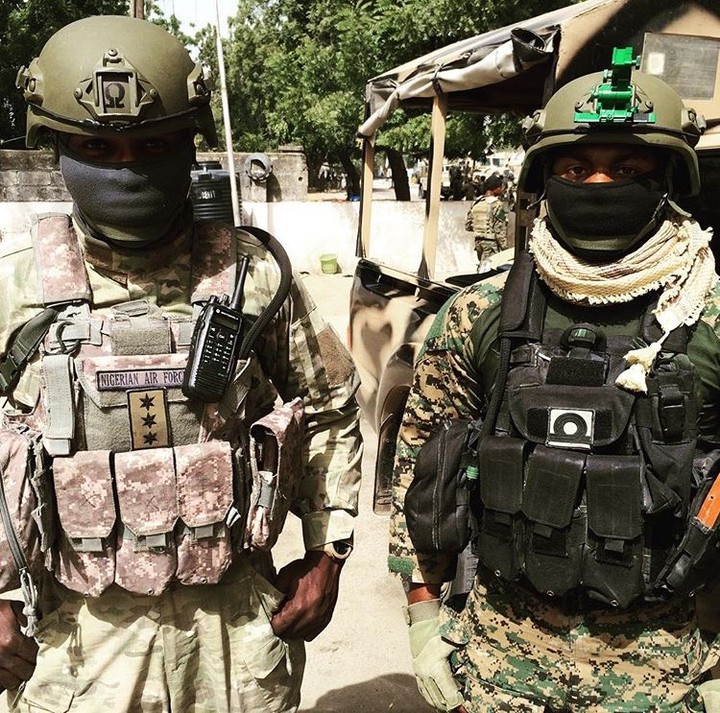 Nigerian Airforce Special Forces from Omega Company and Naval Special