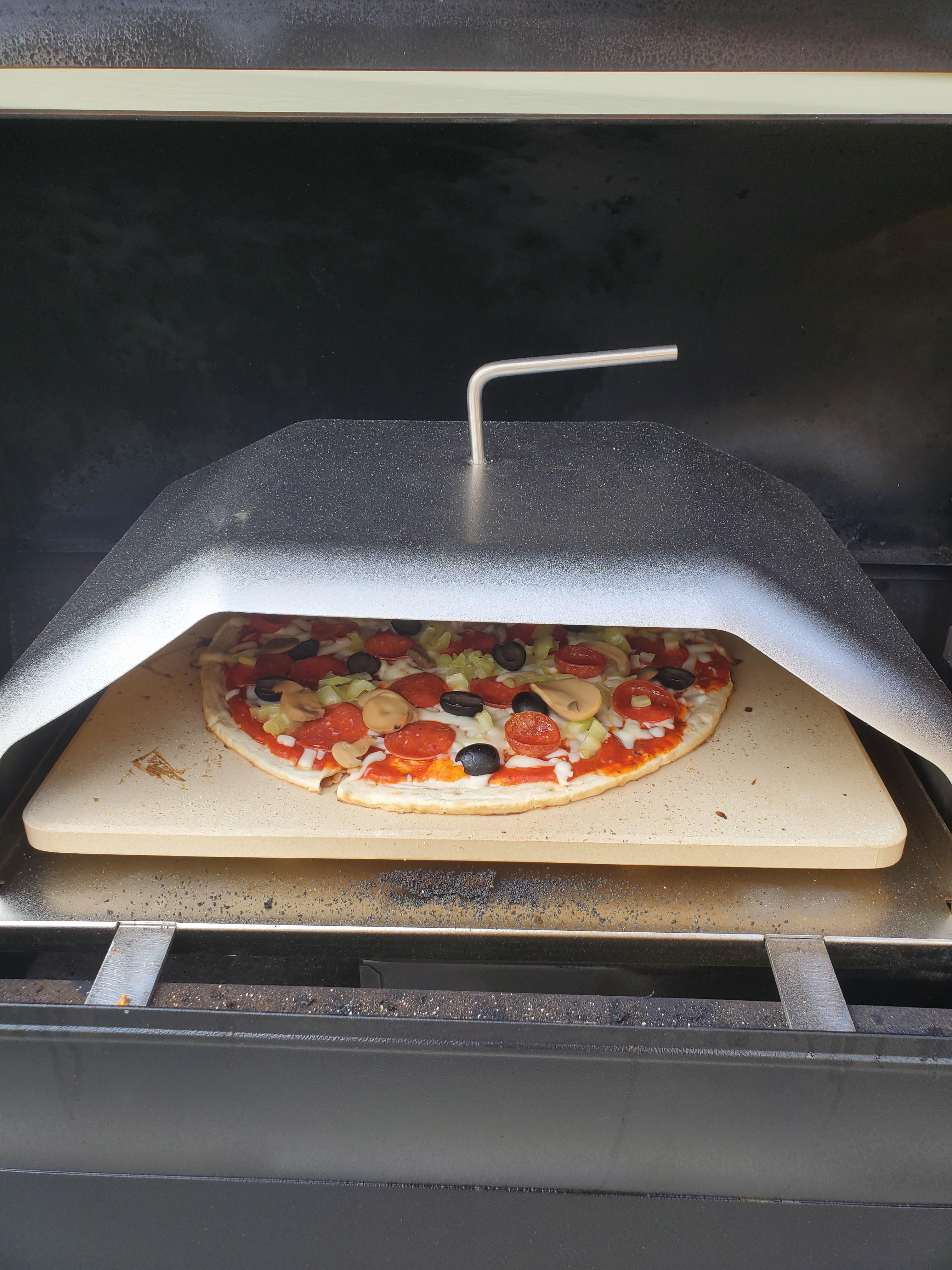 Green Mountain pizza larger pizza oven fits ironwood 885 and the