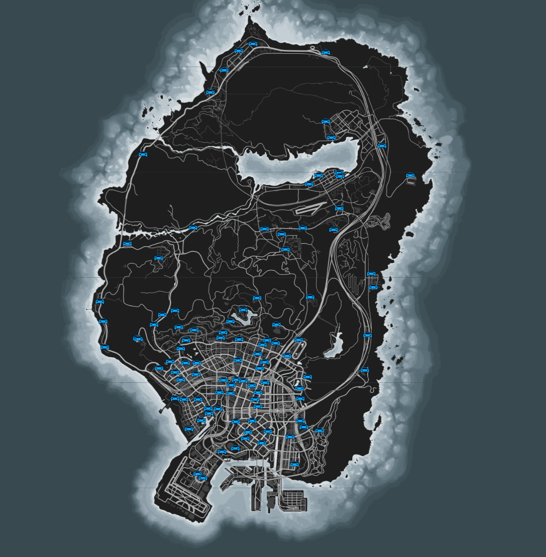 Gta 5 Rare Cars Locations Map