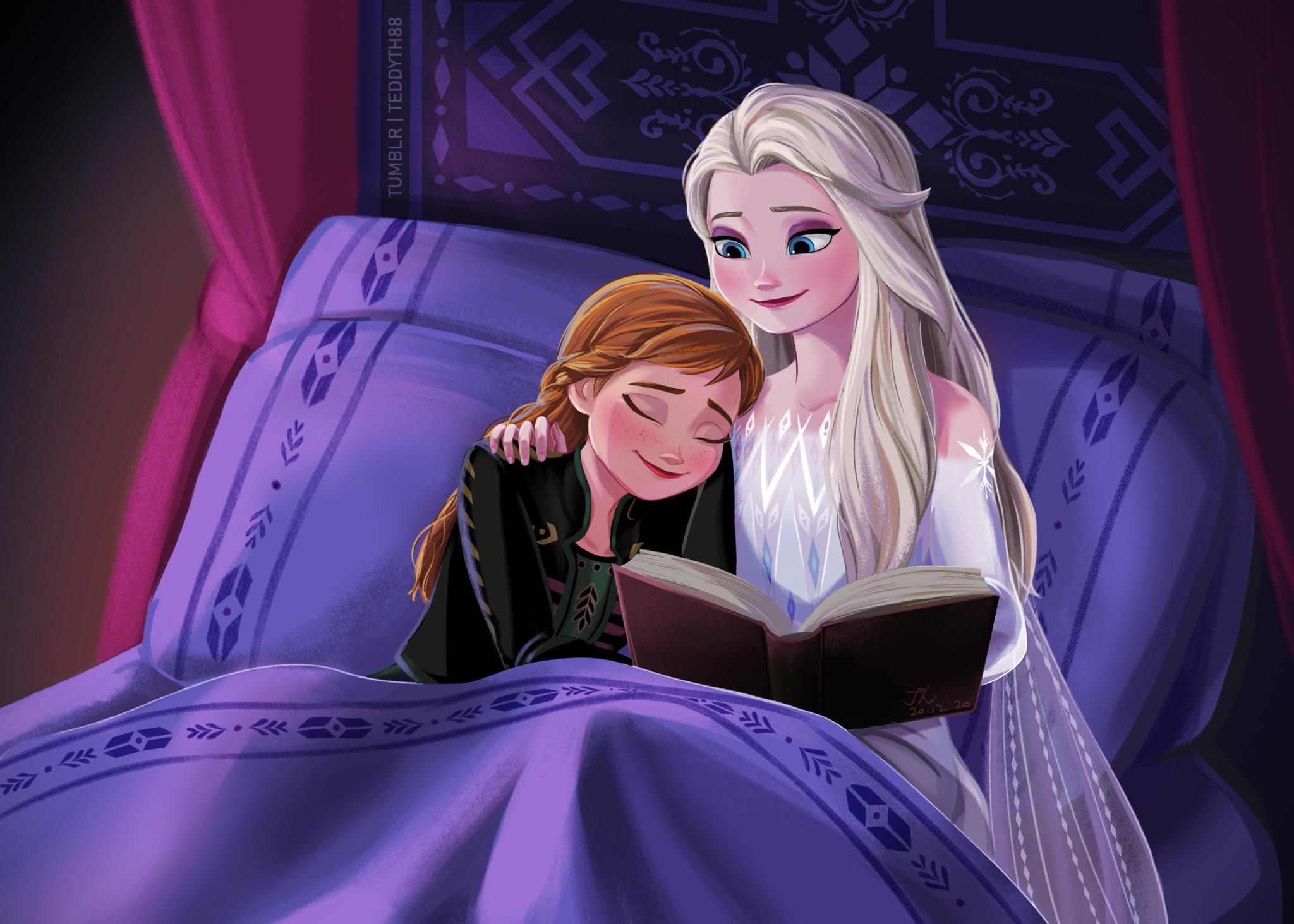 Anna and Elsa (by teddyth88) r/Frozen