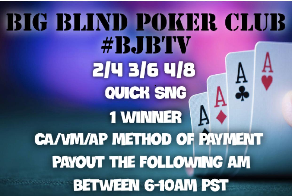 Our newest club Big Blind Poker coming soon. Love grinding out long