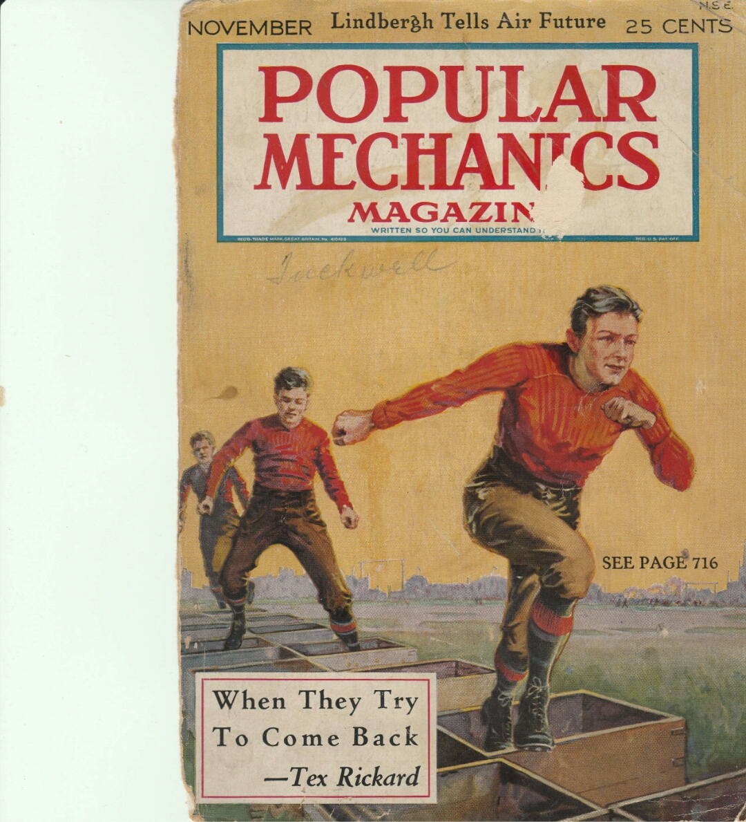 Vintage 1927 "Popular Mechanics" magazine from Goodwill r