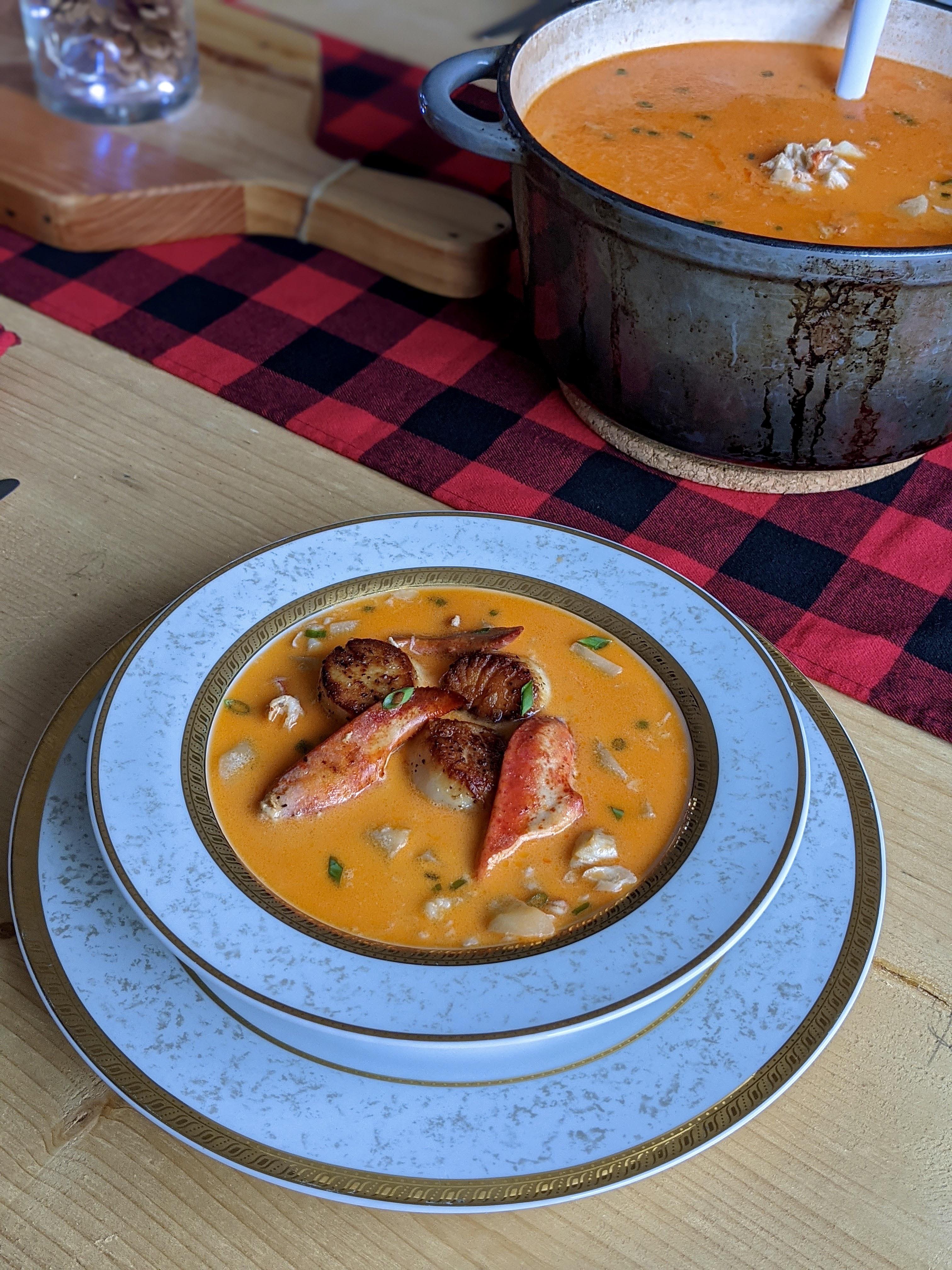 [Homemade] Acadian Nova Scotia Seafood Chowder r/food