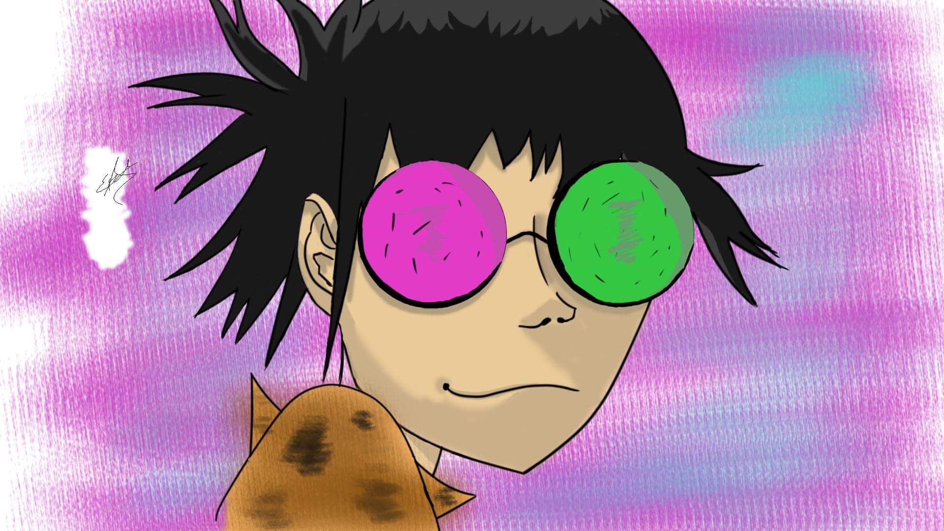 [ME] I tried drawing Noodles from Gorillaz, although I obviously couldn
