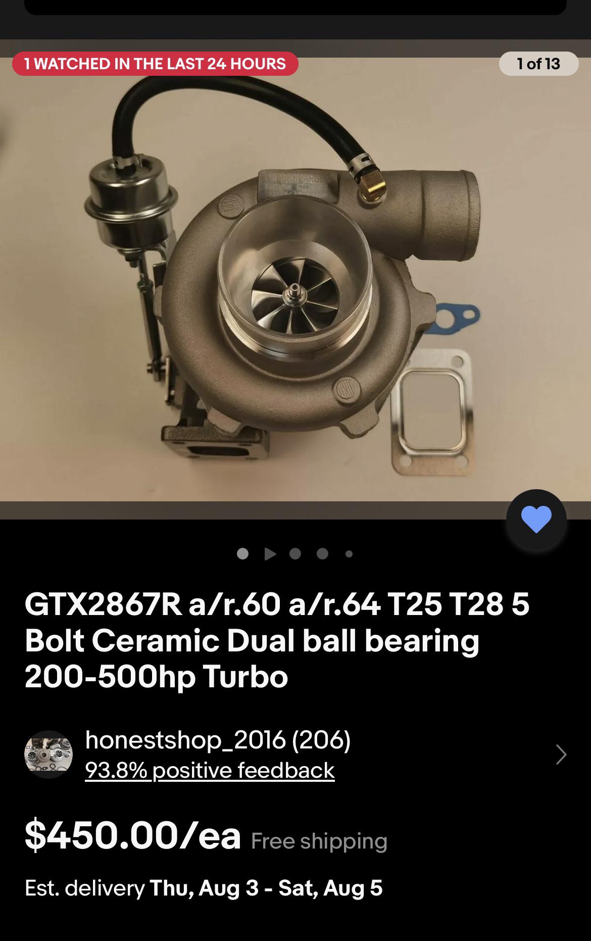 Is this a decent starting turbo for my 99’ 1.8 miata? size wise? like