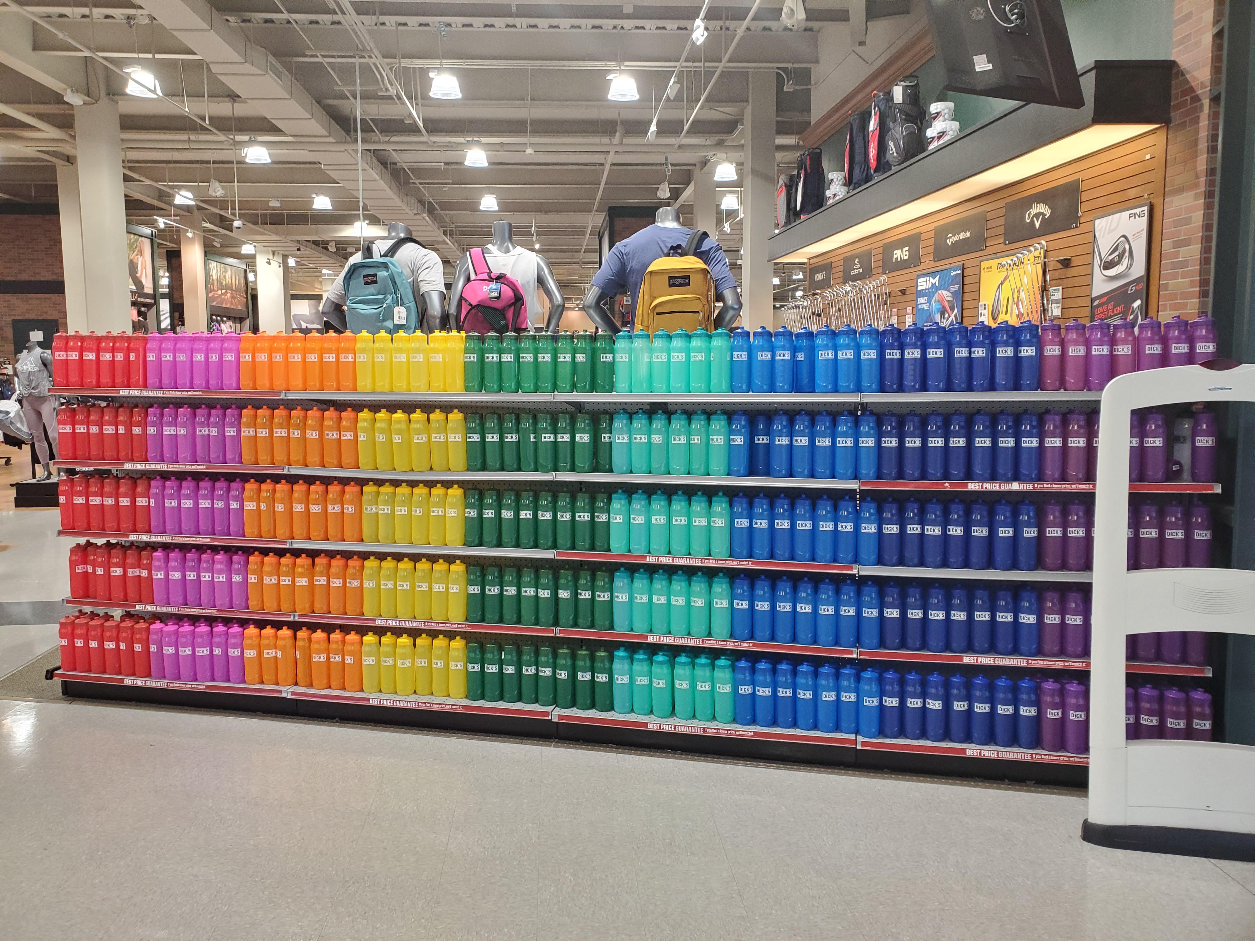 This water bottle display. r/oddlysatisfying