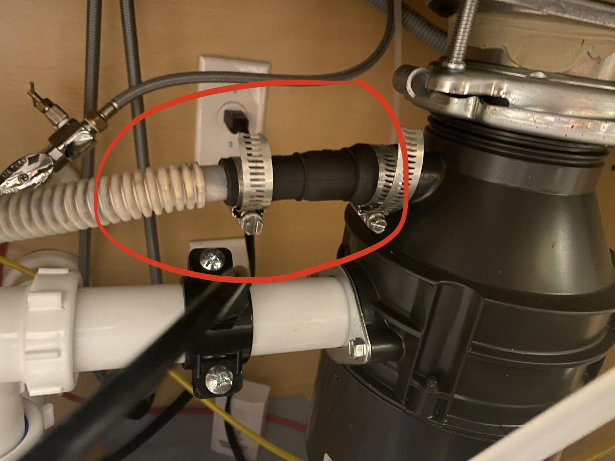 It seems drain water from sink is going to dishwasher. Is there a way