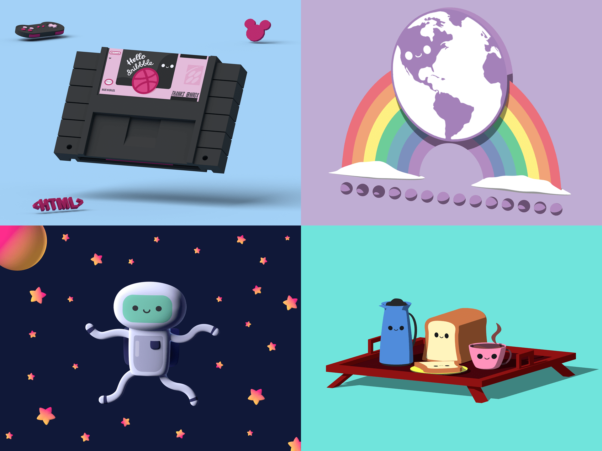 [For Hire] Newbie Blender and Illustrator artist looking for opportunities to get experience r