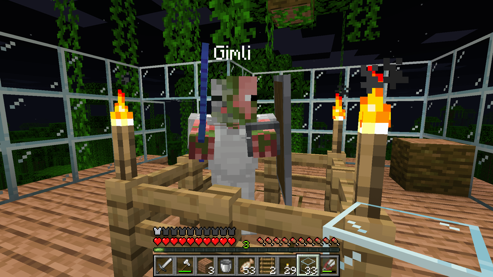 This Zombie Pigman followed me out of the Nether after I slaughtered