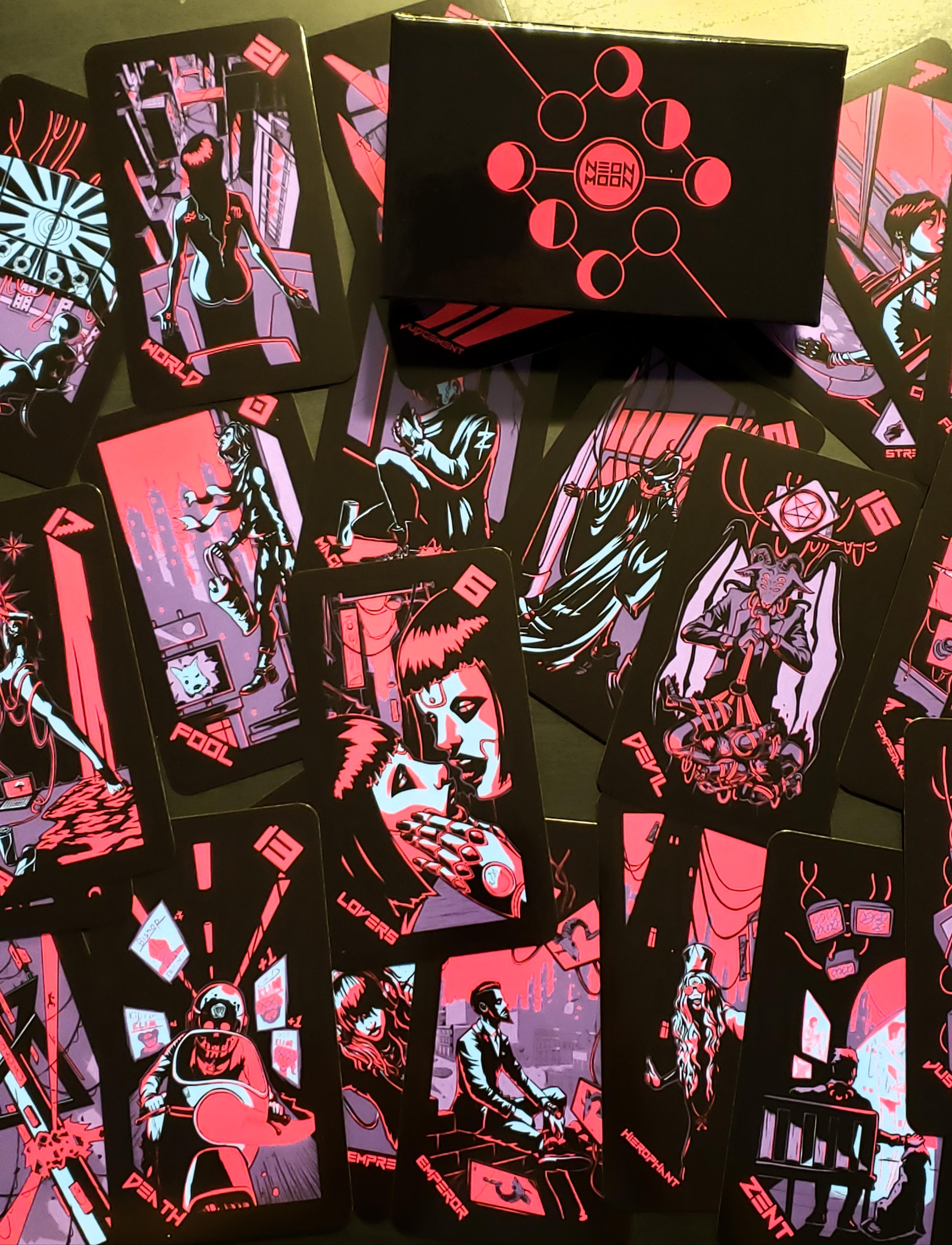 The Neon Moon tarot deck, a birthday present from my amazing girlfriend