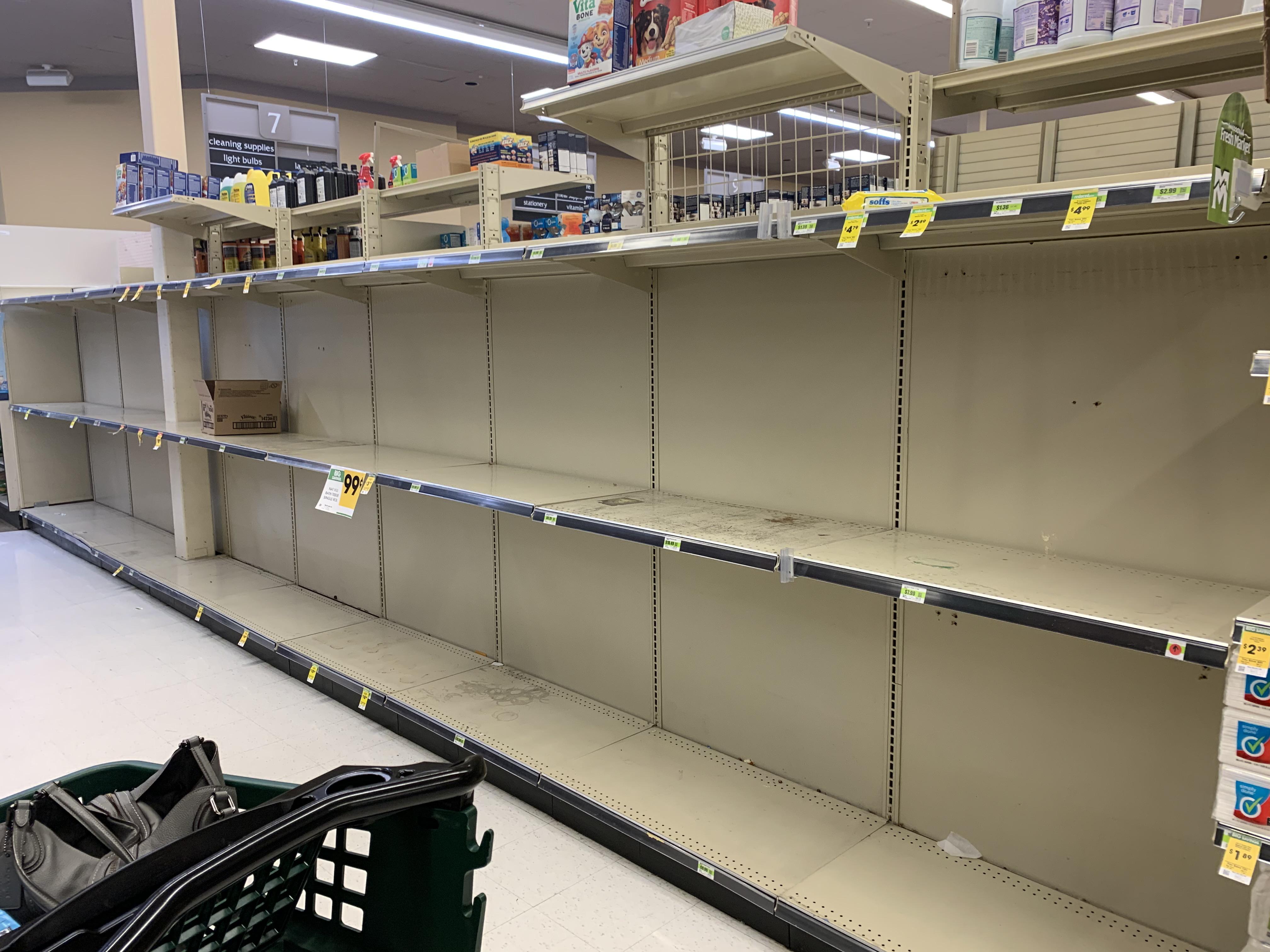 I wanted one goddamned roll of toilet paper! Fresh Market, Albertson’s