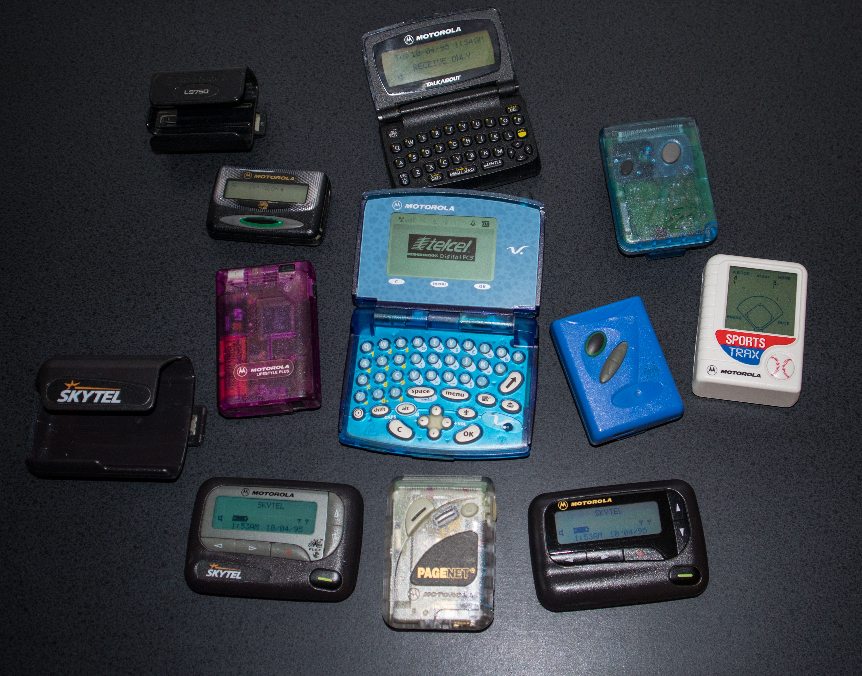 Motorola's V100 Chunky pager with phone functionality (using the