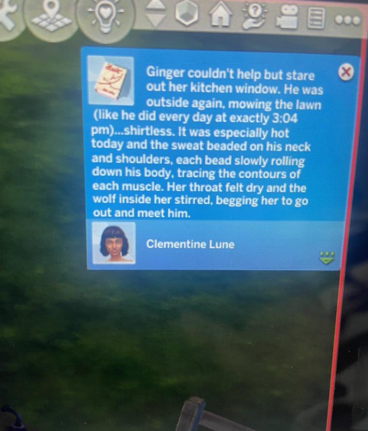 Playing the Sims 4 Werewolves Pack and this notification popped up