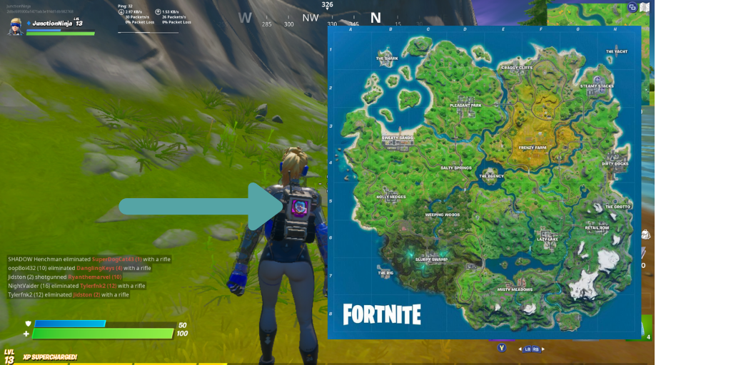 The Backtracker Backbling Still Shows Athena, The Chapter One Map! r