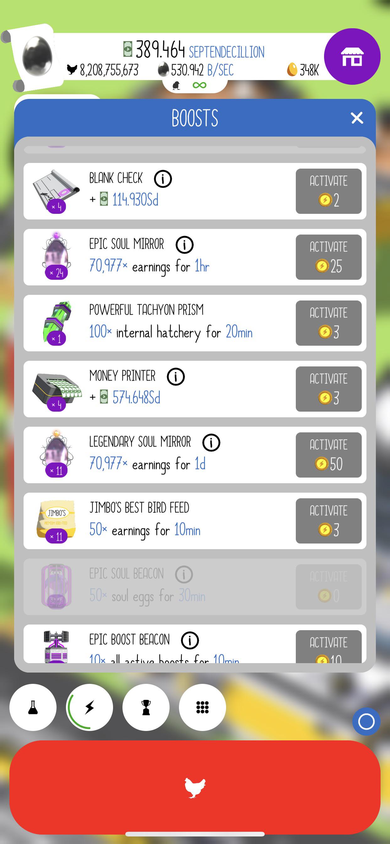 how does one get the soul mirror bonus so high? r/EggsInc