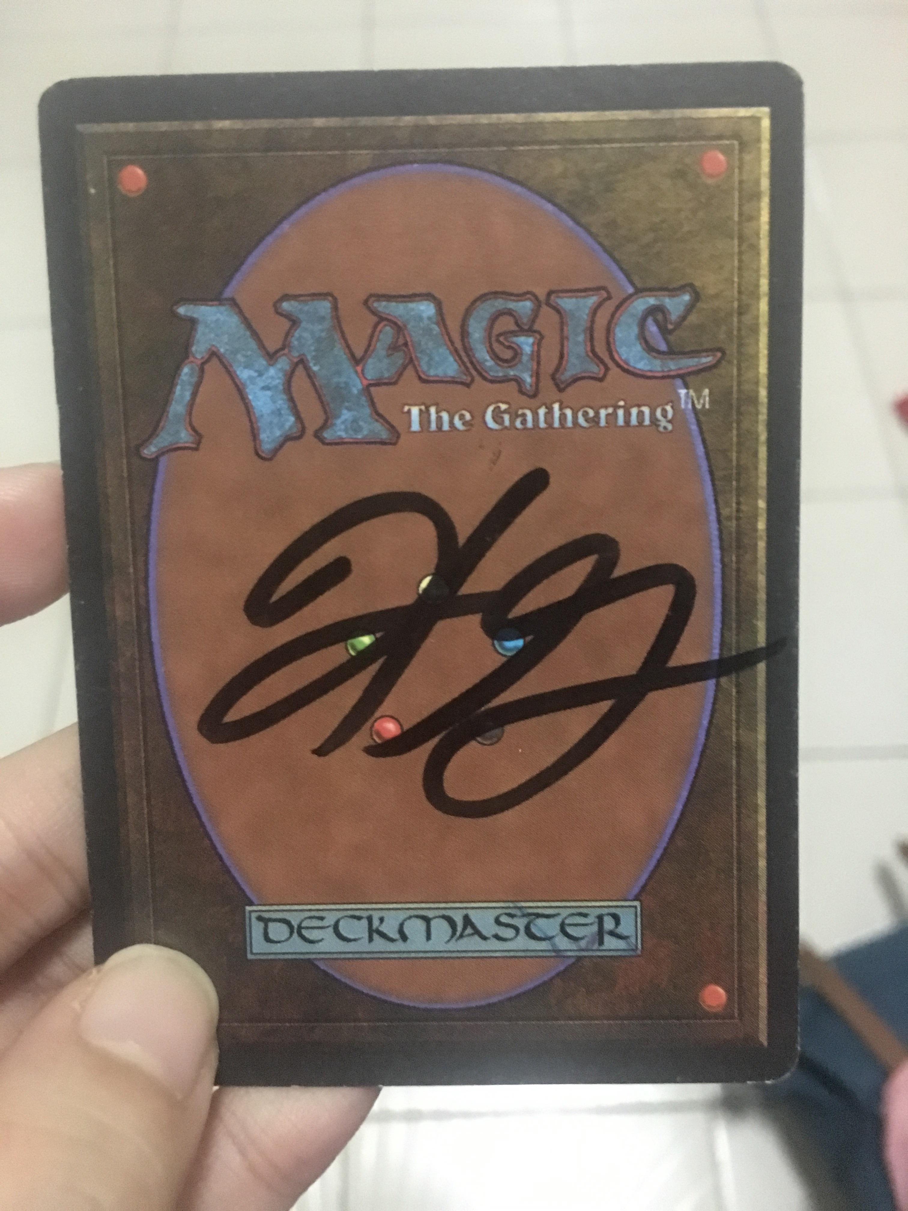 Got this signed Magic The Gathering card in my P4A Mystery Perk. Who's